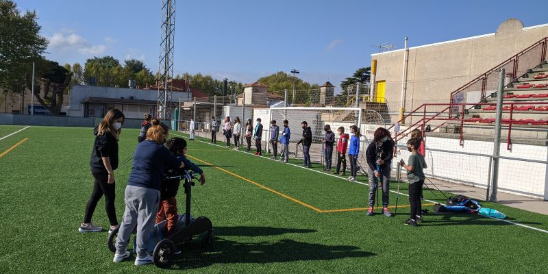 Programa infantil Juguem amb valors al camp de futbol de Cardedeu