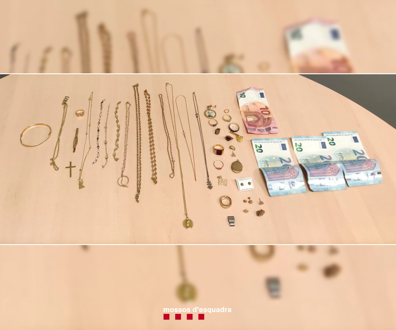 Enxampen un lladre de joies a Cerdanyola. FOTO: Mossos d'Esquadra
