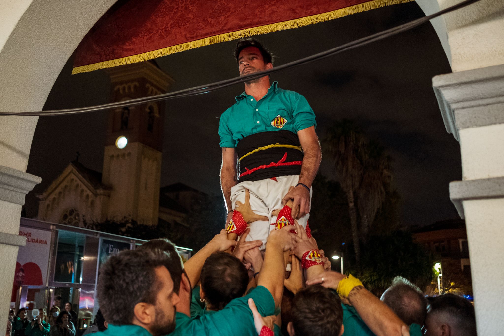 Pregó dels Castellers de Cerdanyola a la Festa Major de Sant Martí. FOTO: Ale Gómez