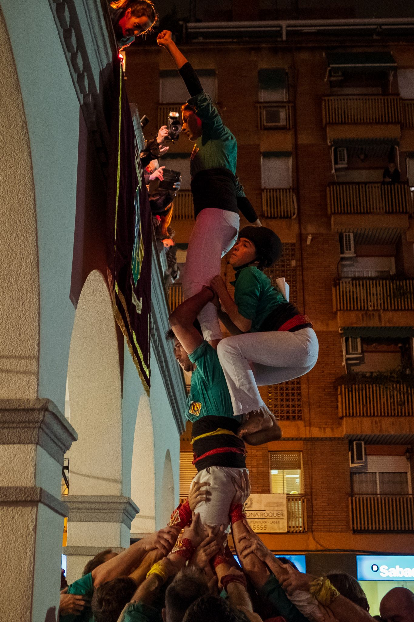 Pregó dels Castellers de Cerdanyola a la Festa Major de Sant Martí. FOTO: Ale Gómez