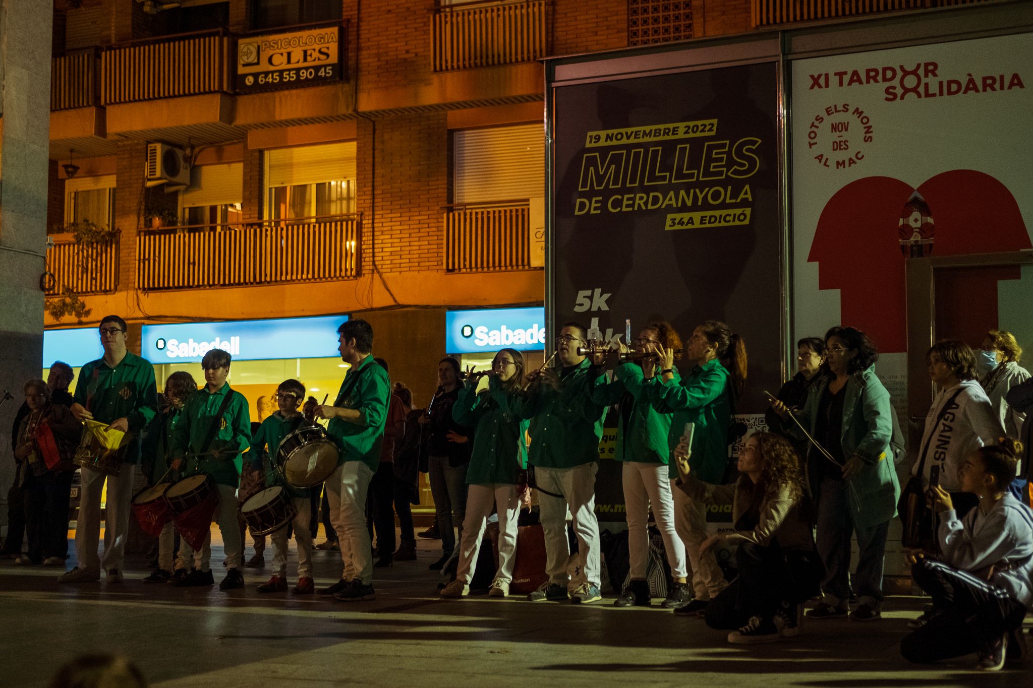 Pregó dels Castellers de Cerdanyola a la Festa Major de Sant Martí. FOTO: Ale Gómez