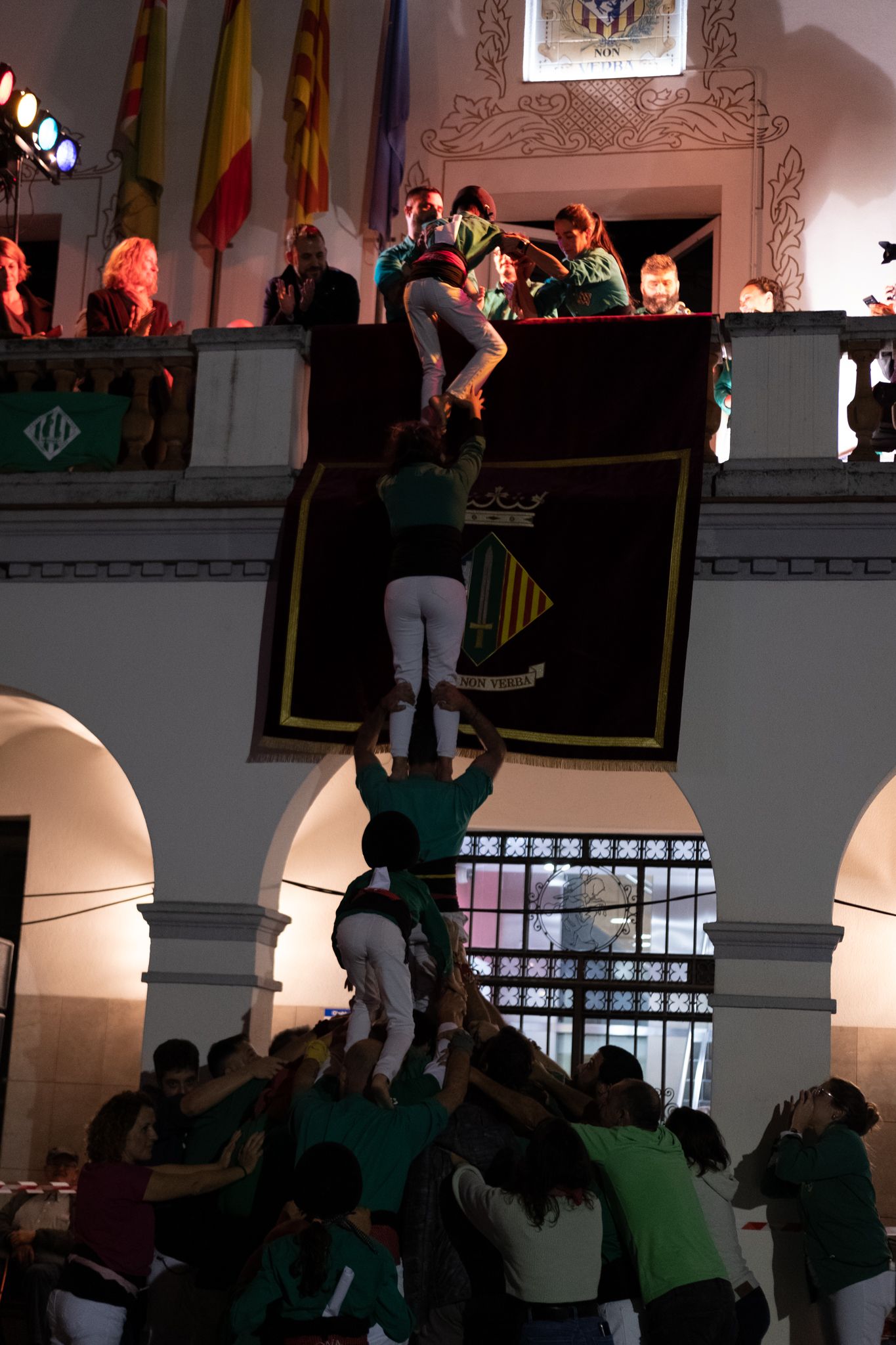 Pregó dels Castellers de Cerdanyola a la Festa Major de Sant Martí. FOTO: Ale Gómez