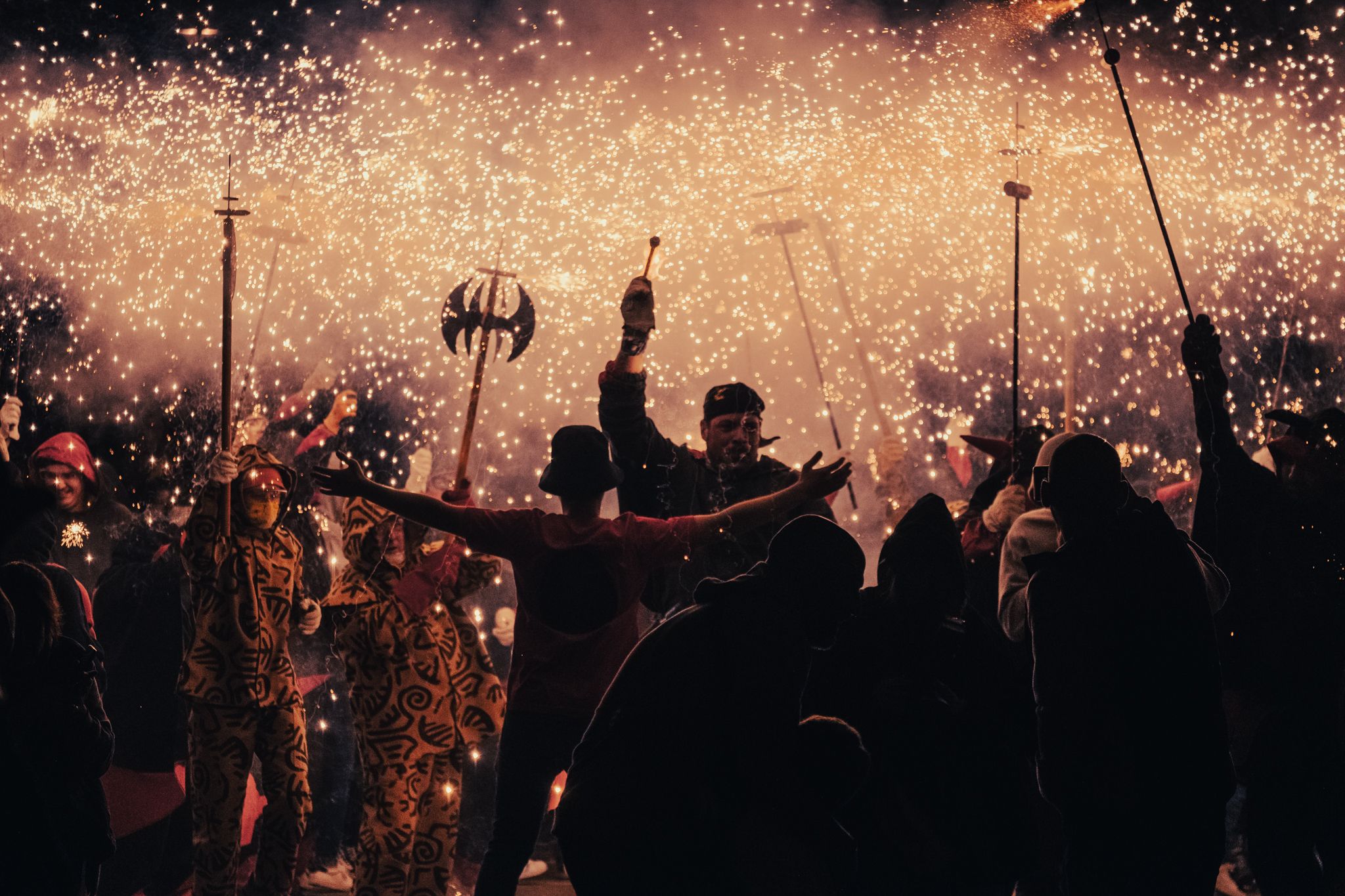 Correfoc dels Diables i Contrapregó Festa Major de Sant Martí 2022. FOTO: Ale Gómez