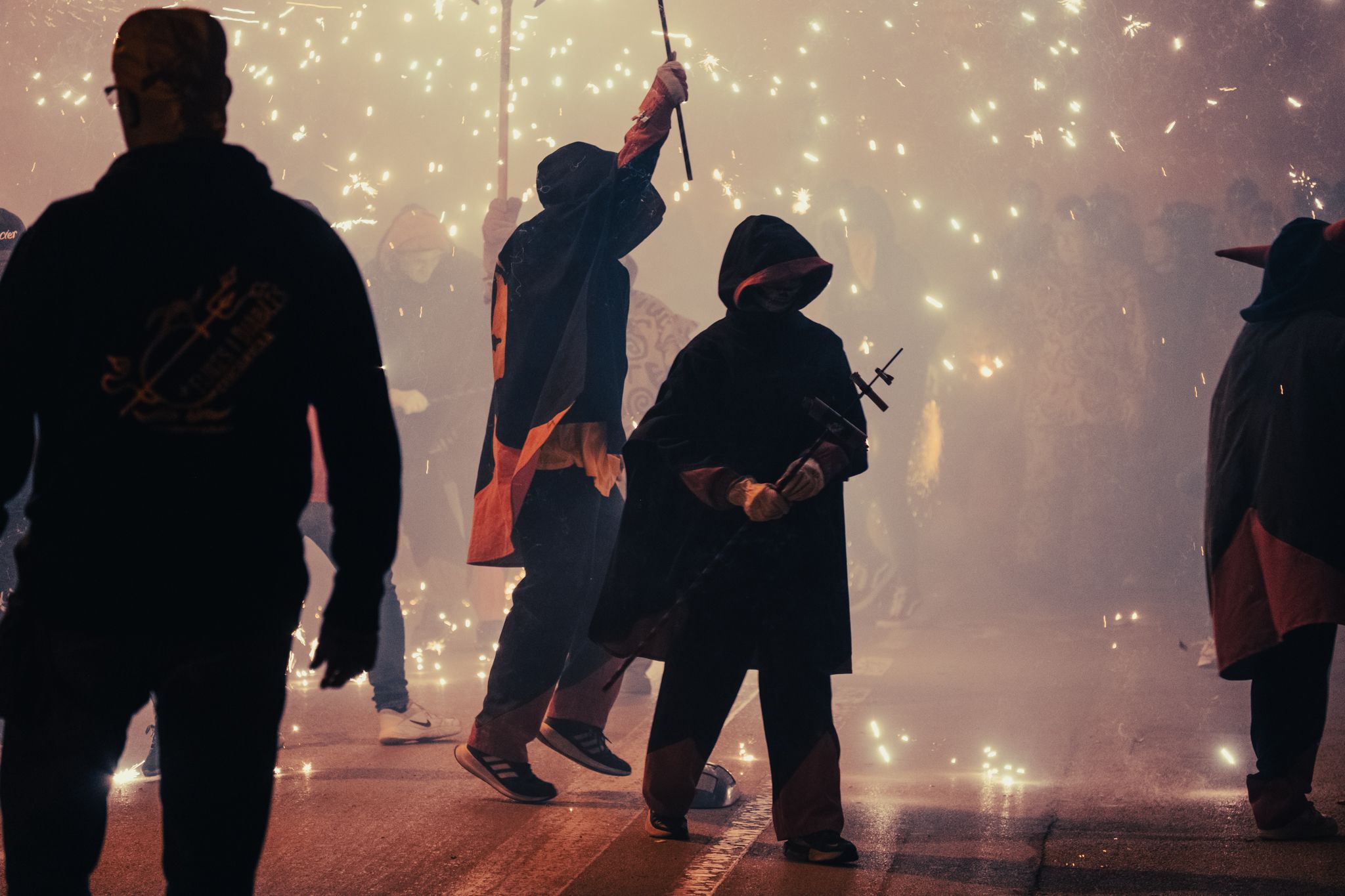 Correfoc dels Diables i Contrapregó Festa Major de Sant Martí 2022. FOTO: Ale Gómez