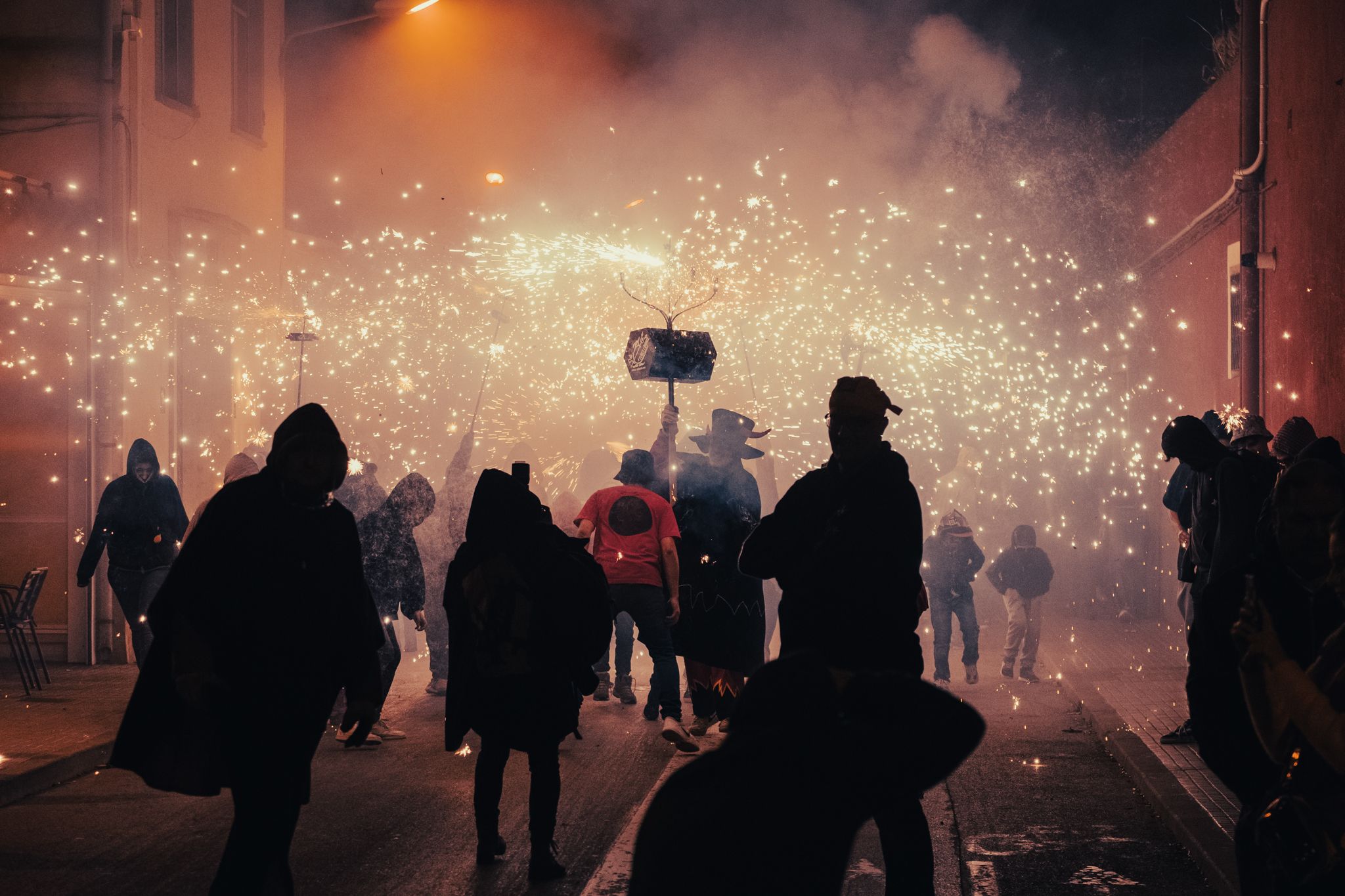 Correfoc dels Diables i Contrapregó Festa Major de Sant Martí 2022. FOTO: Ale Gómez