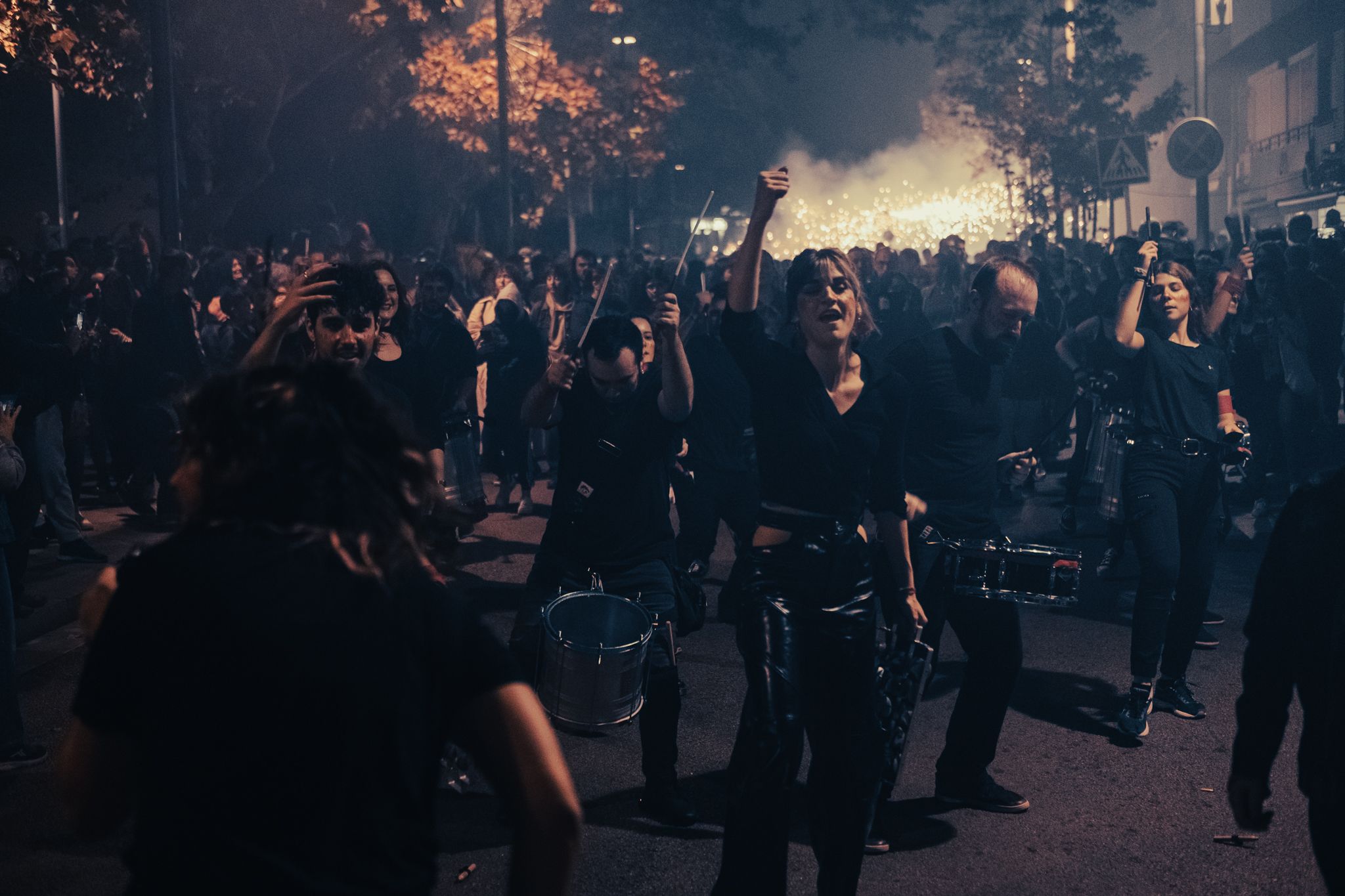 Correfoc dels Diables i Contrapregó Festa Major de Sant Martí 2022. FOTO: Ale Gómez