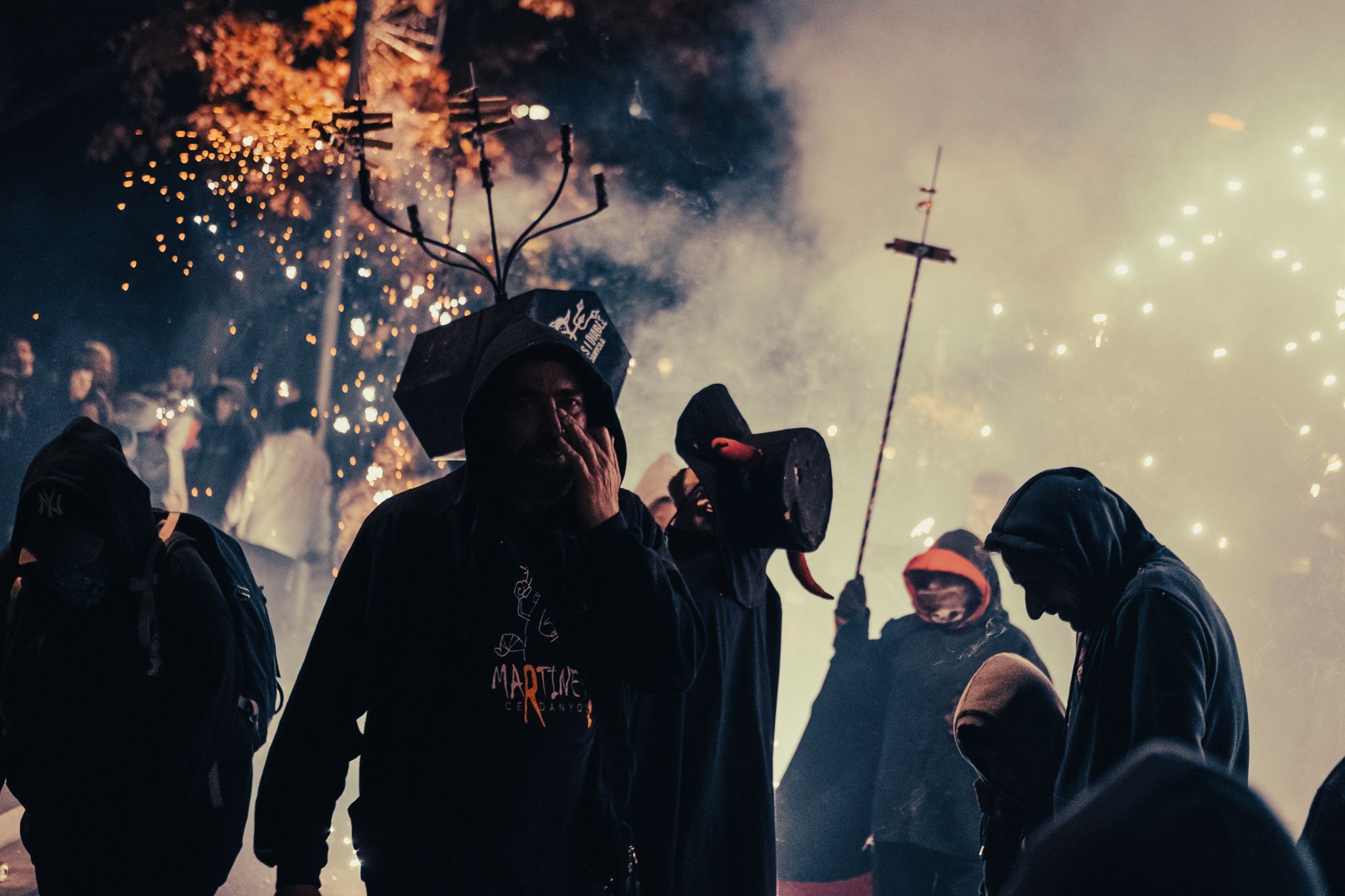 Correfoc dels Diables i Contrapregó Festa Major de Sant Martí 2022. FOTO: Ale Gómez