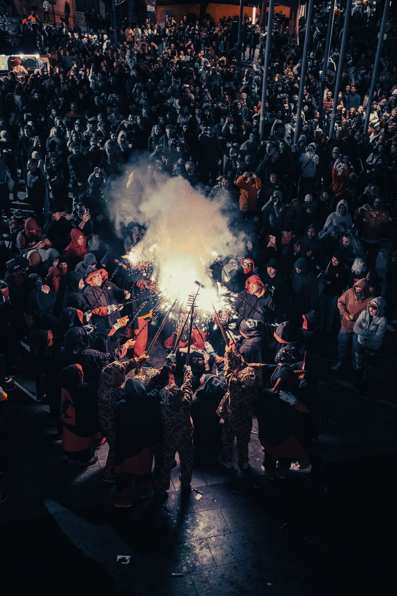 Correfoc dels Diables i Contrapregó Festa Major de Sant Martí 2022. FOTO: Ale Gómez