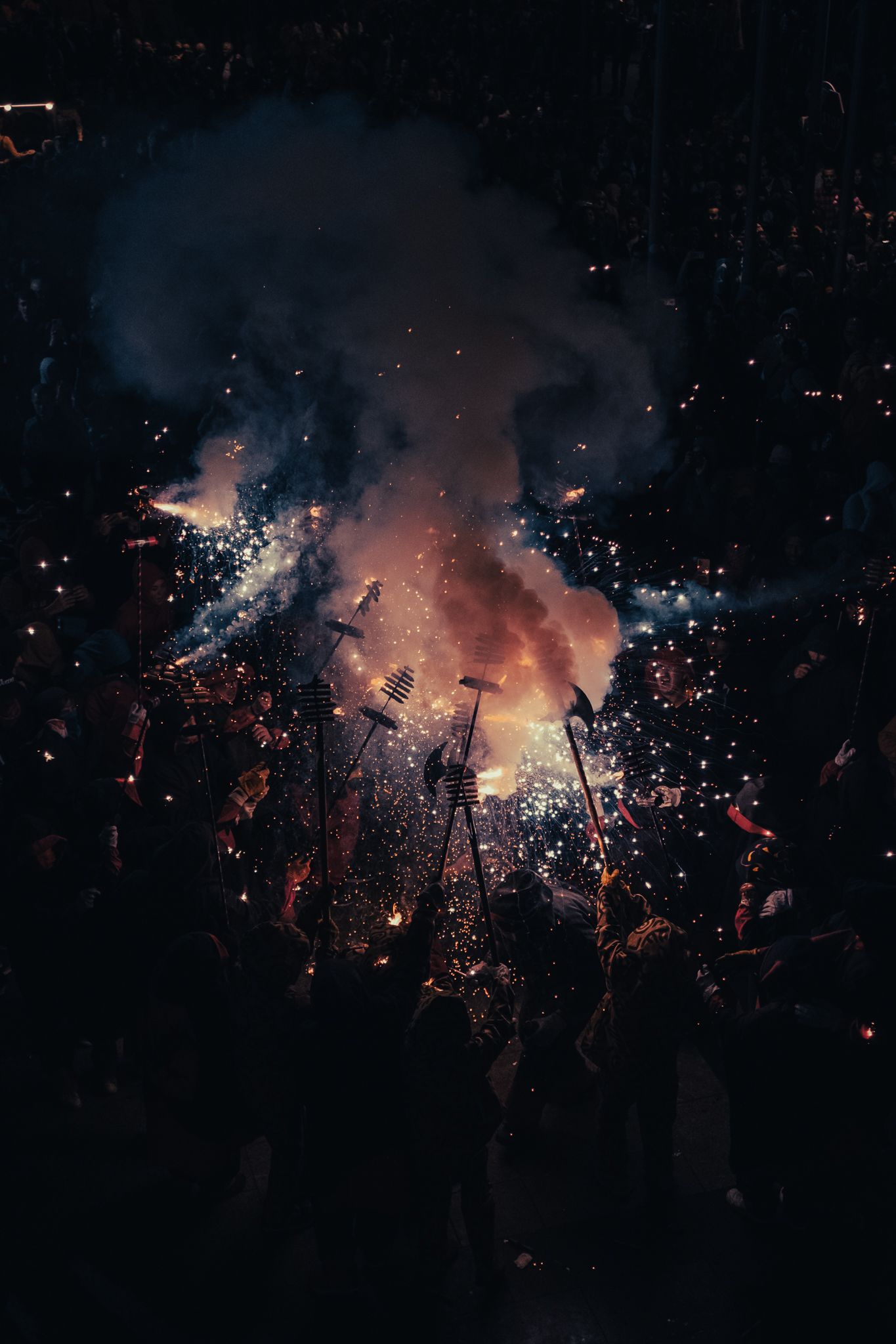 Correfoc dels Diables i Contrapregó Festa Major de Sant Martí 2022. FOTO: Ale Gómez