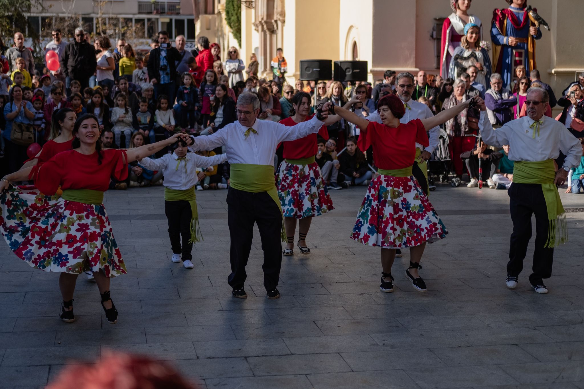 Actuacions de cultura popular a la Festa Major de Sant Martí 2022. FOTO: Ale Gómez