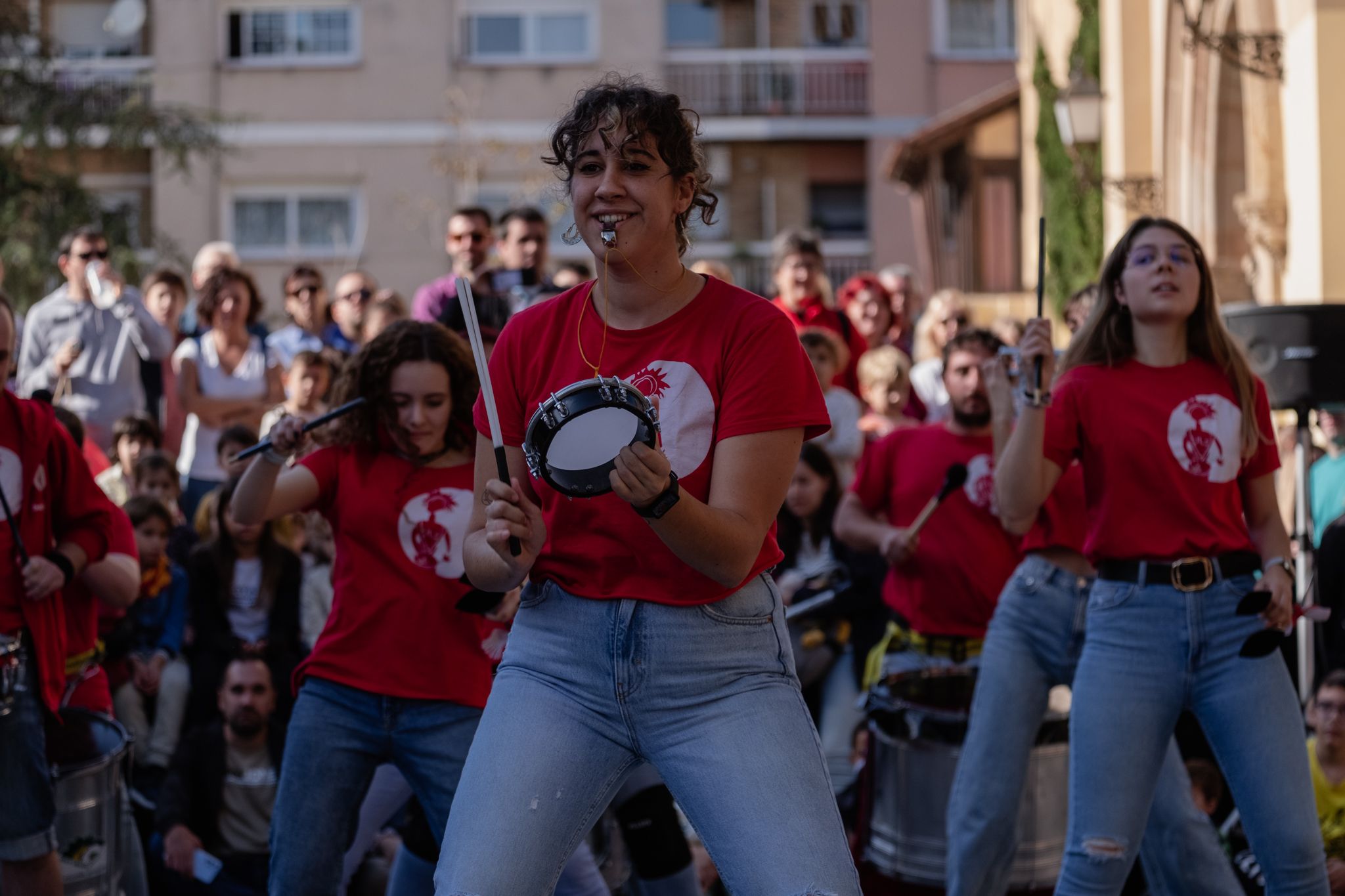 Actuacions de cultura popular a la Festa Major de Sant Martí 2022. FOTO: Ale Gómez