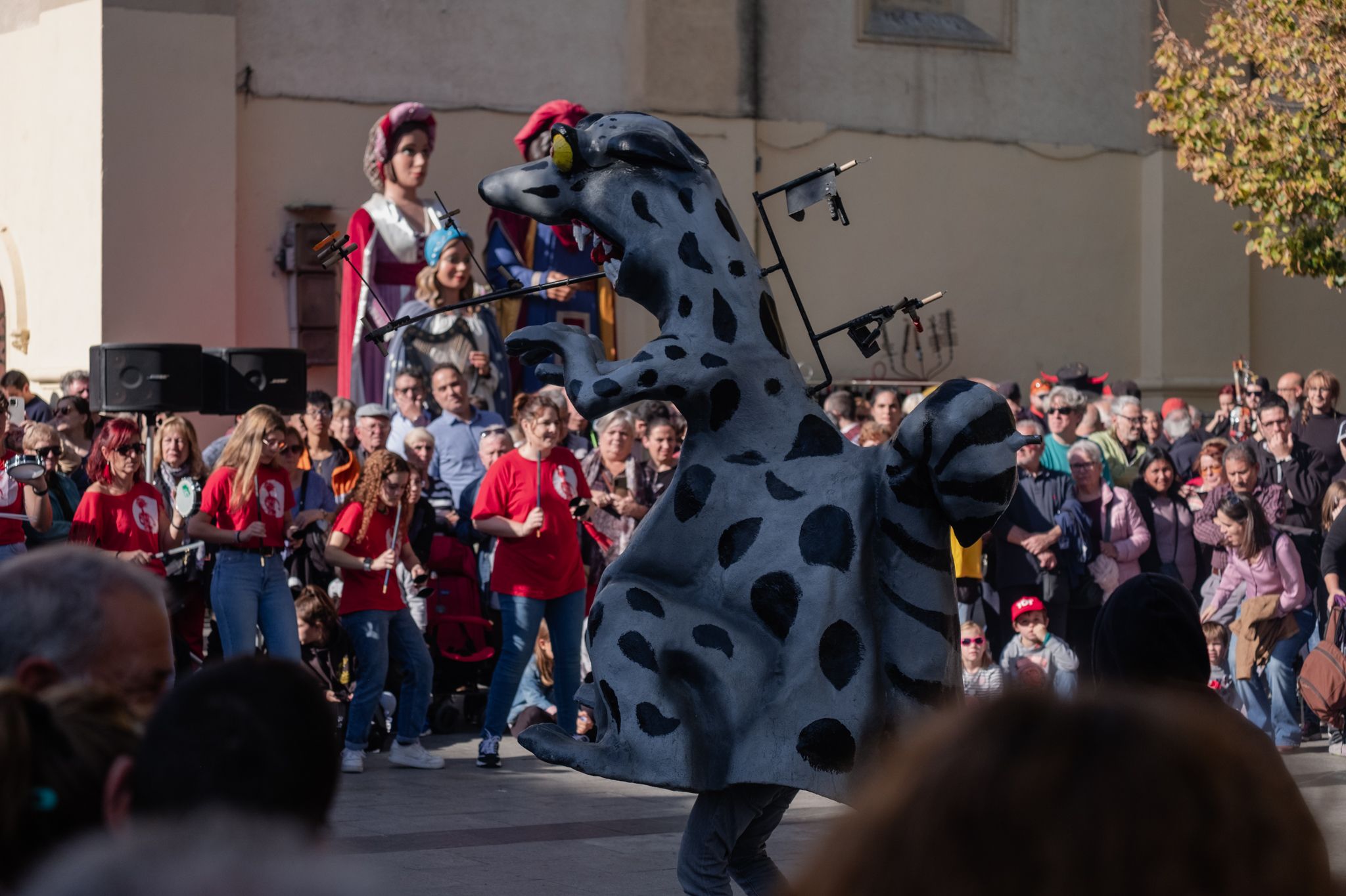 Actuacions de cultura popular a la Festa Major de Sant Martí 2022. FOTO: Ale Gómez