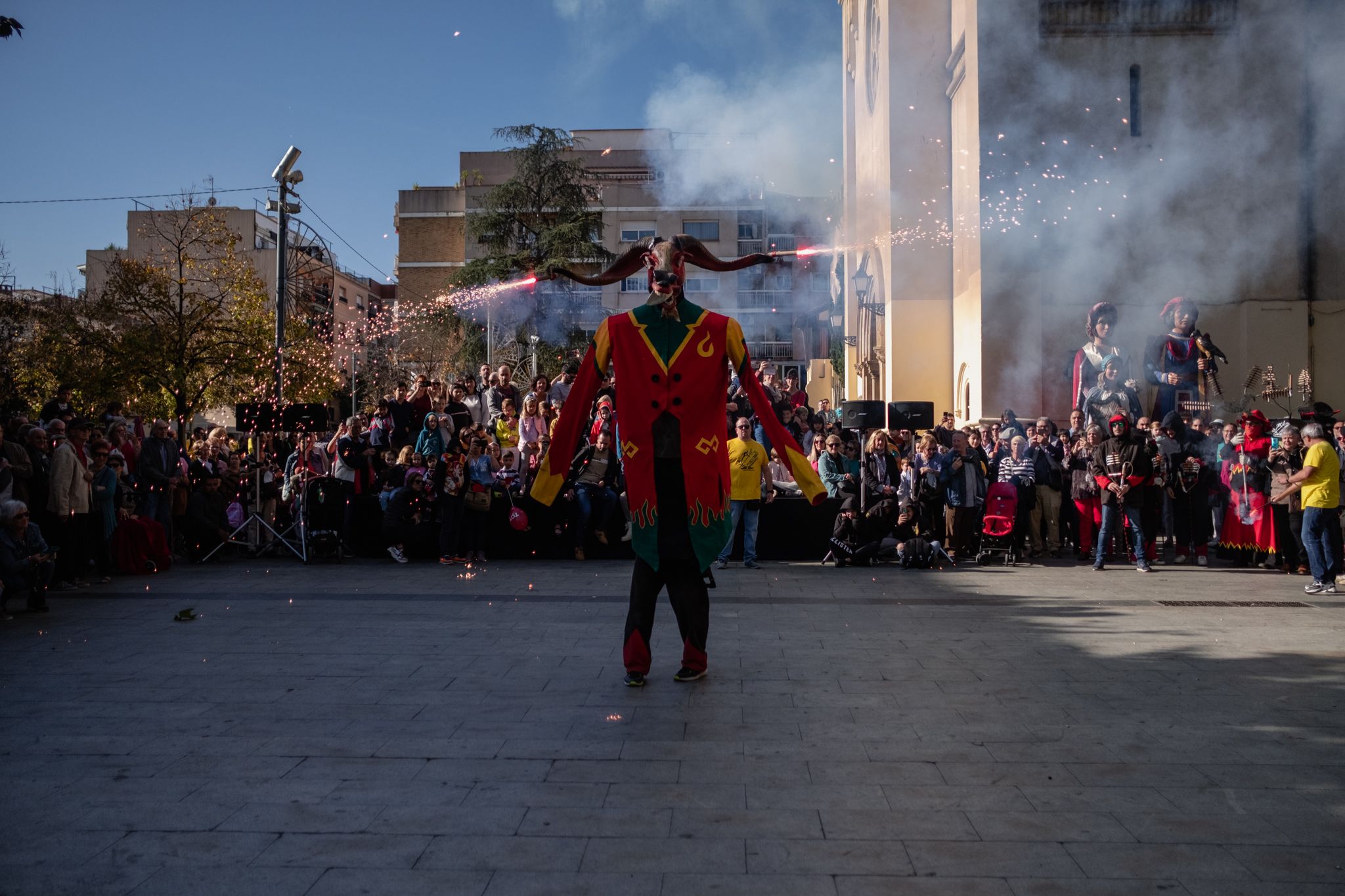 Actuacions de cultura popular a la Festa Major de Sant Martí 2022. FOTO: Ale Gómez