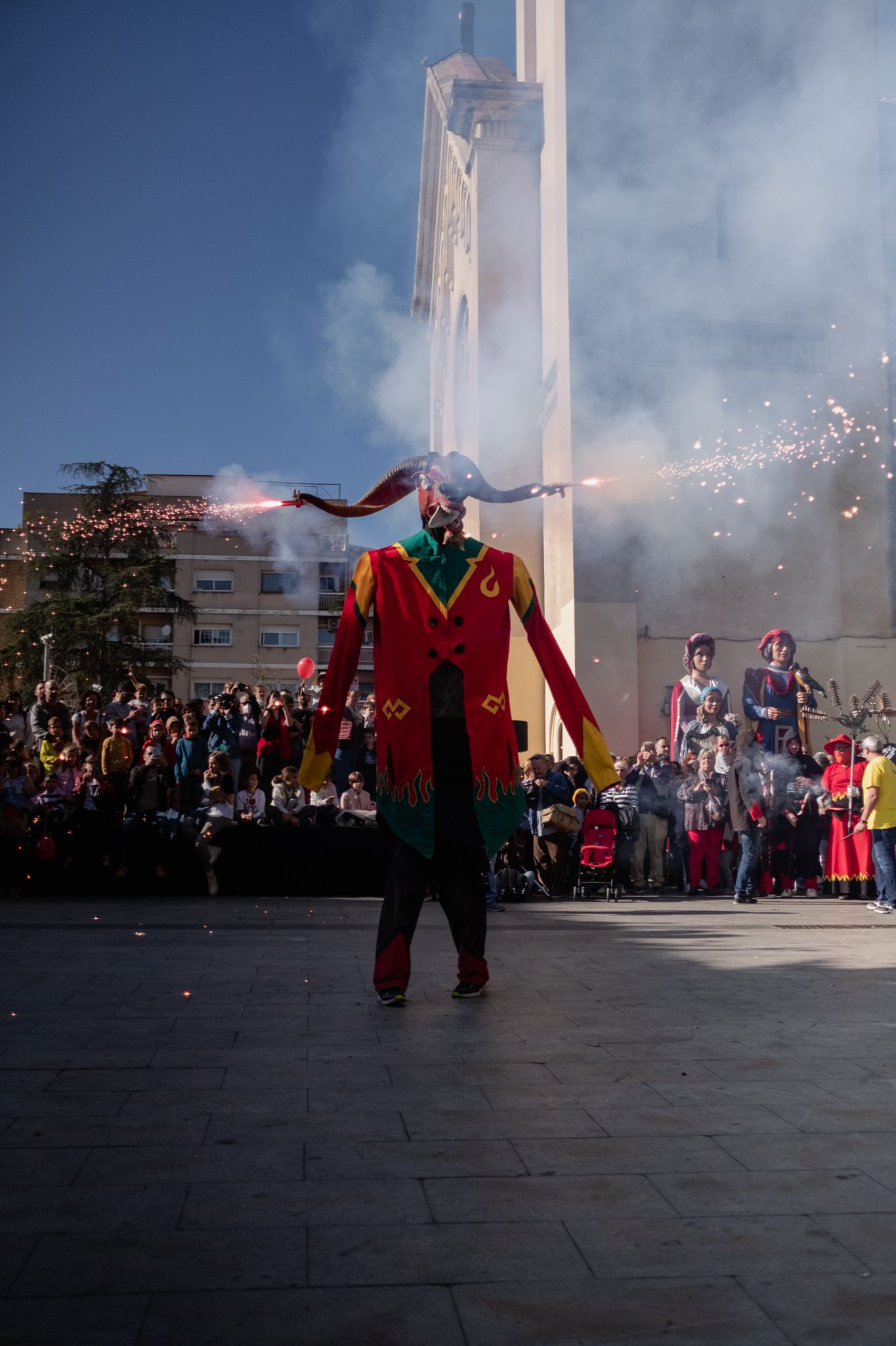 Actuacions de cultura popular a la Festa Major de Sant Martí 2022. FOTO: Ale Gómez