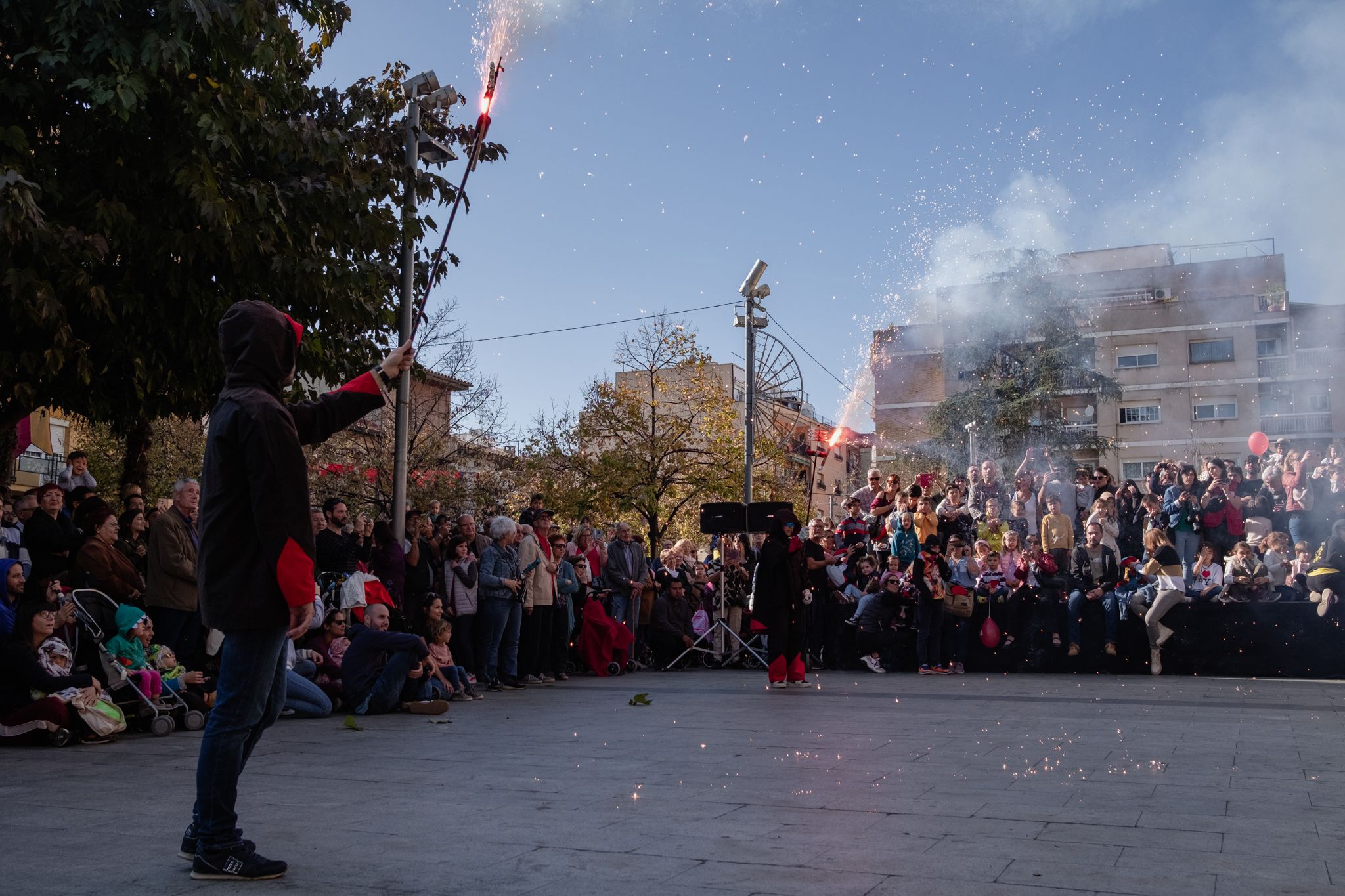 Actuacions de cultura popular a la Festa Major de Sant Martí 2022. FOTO: Ale Gómez