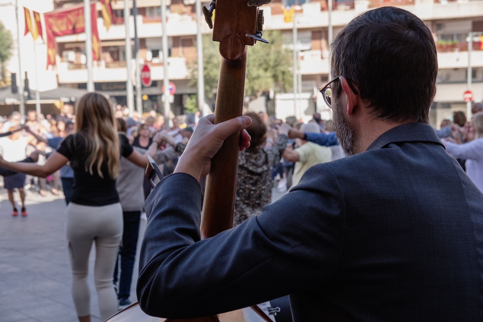 Actuacions de cultura popular a la Festa Major de Sant Martí 2022. FOTO: Ale Gómez