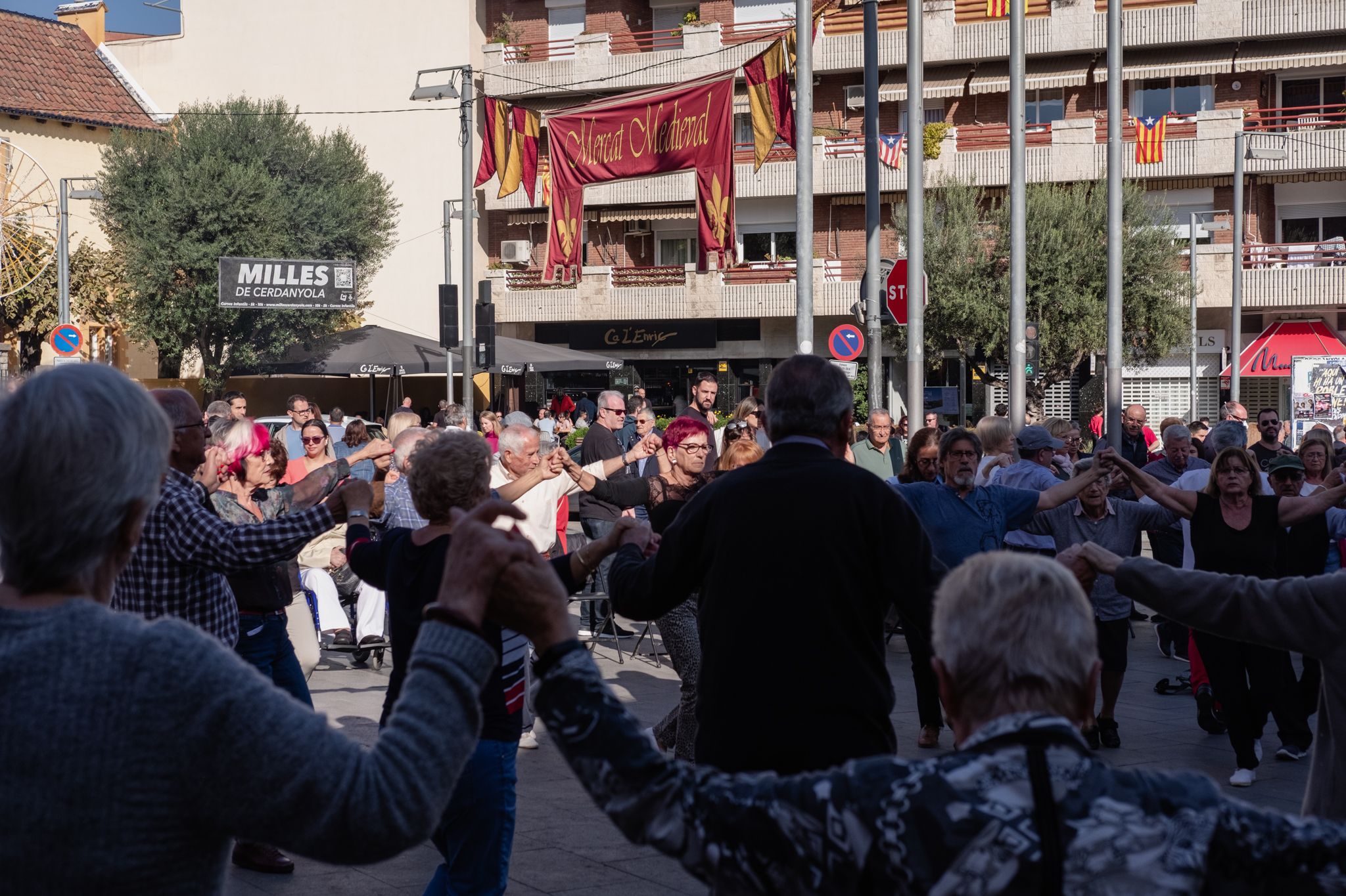 Actuacions de cultura popular a la Festa Major de Sant Martí 2022. FOTO: Ale Gómez