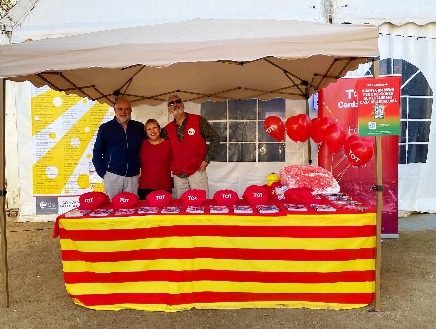 L'estant del TOT durant la Festa Major de Sant Martí 2022. FOTO: Mónica GM