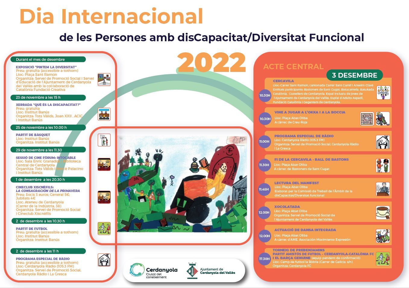 Programa Dia Internacional de les Persones amb disCapacitat Diversitat Fundional. Programa Dia Internacional de les Persones amb disCapacitat Diversitat Fundional.