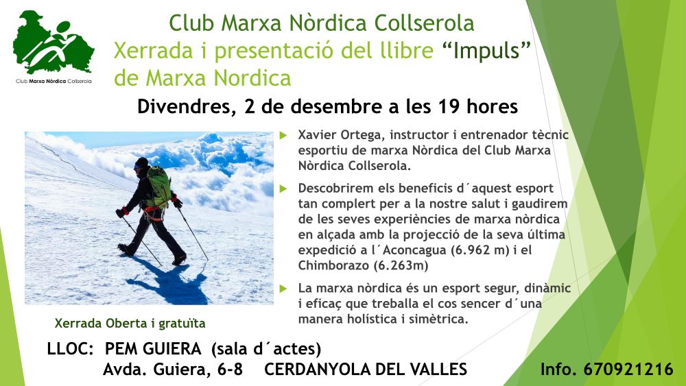 Xerrada sobre la marxa nòrdica Xerrada sobre la marxa nòrdica