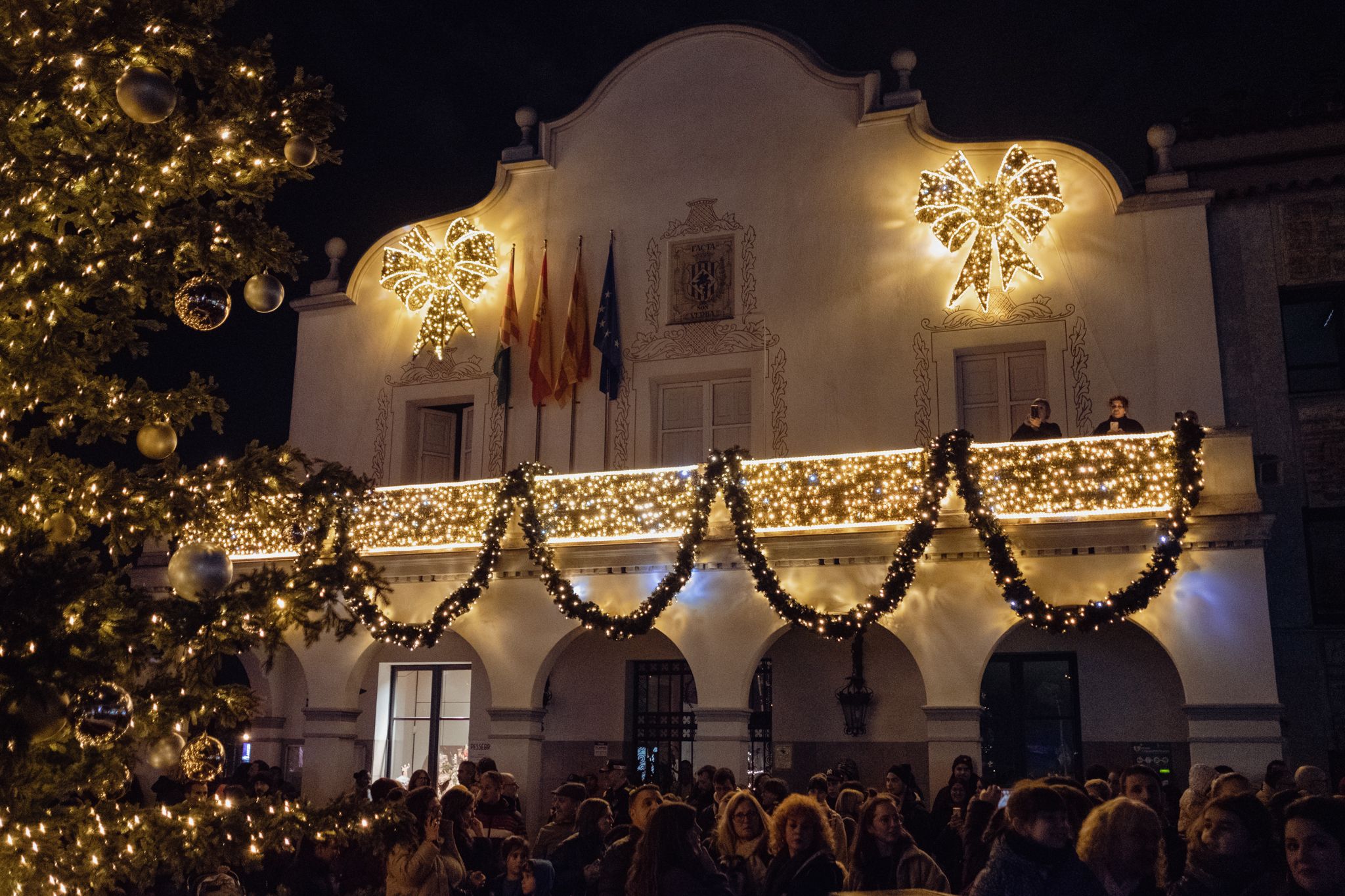 Encesa de llums de Nadal a Cerdanyola (1 de desembre de 2022). FOTO: Ale Gómez