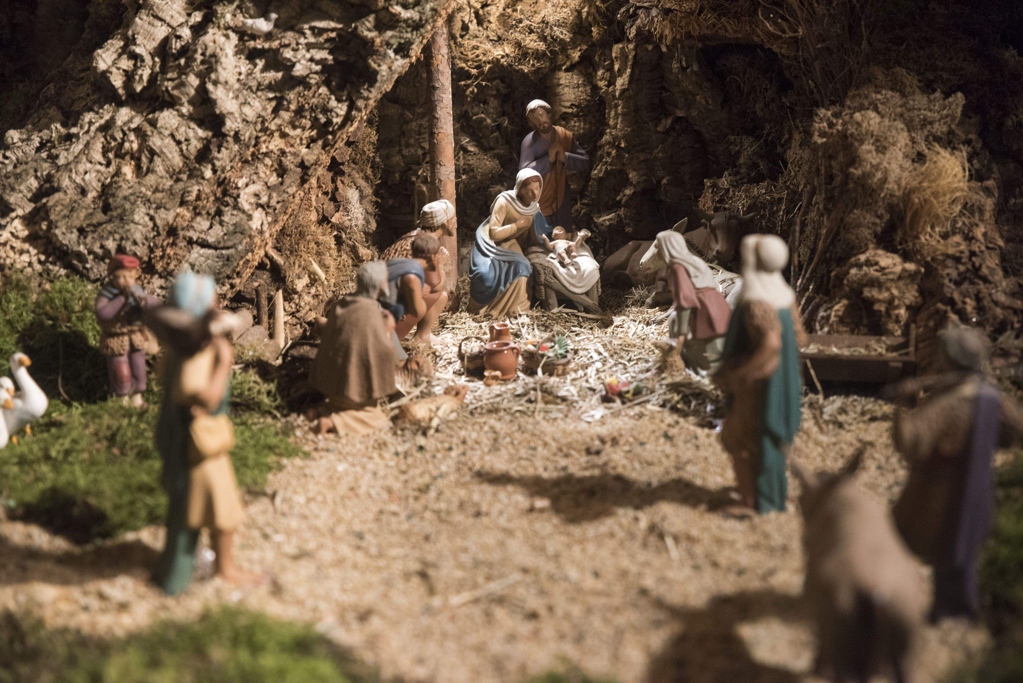 Un pessebre el Nadal de 2021. FOTO: Bernat Millet