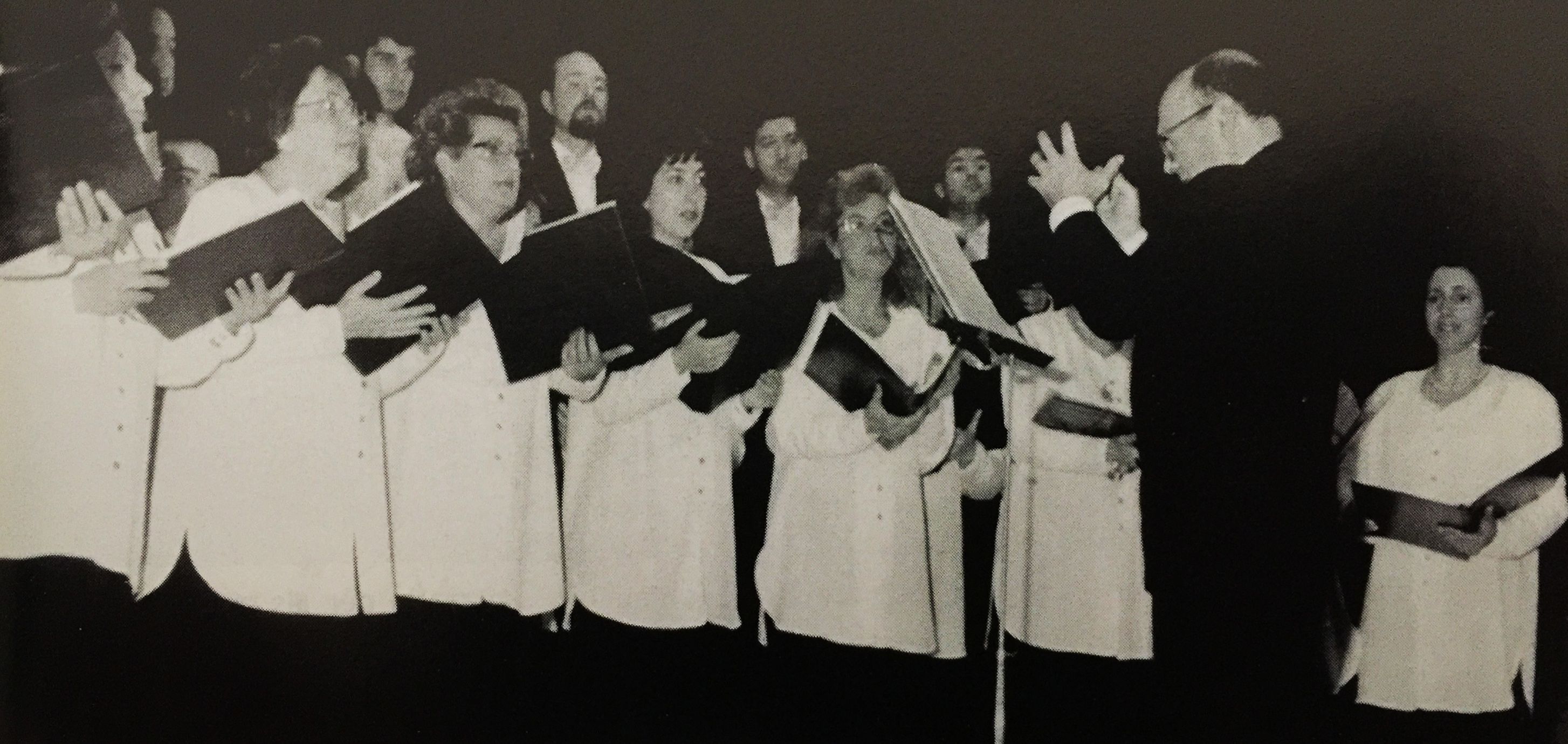 La Coral Cerdanyola al concert de Nadal a l'Ateneu (1998)