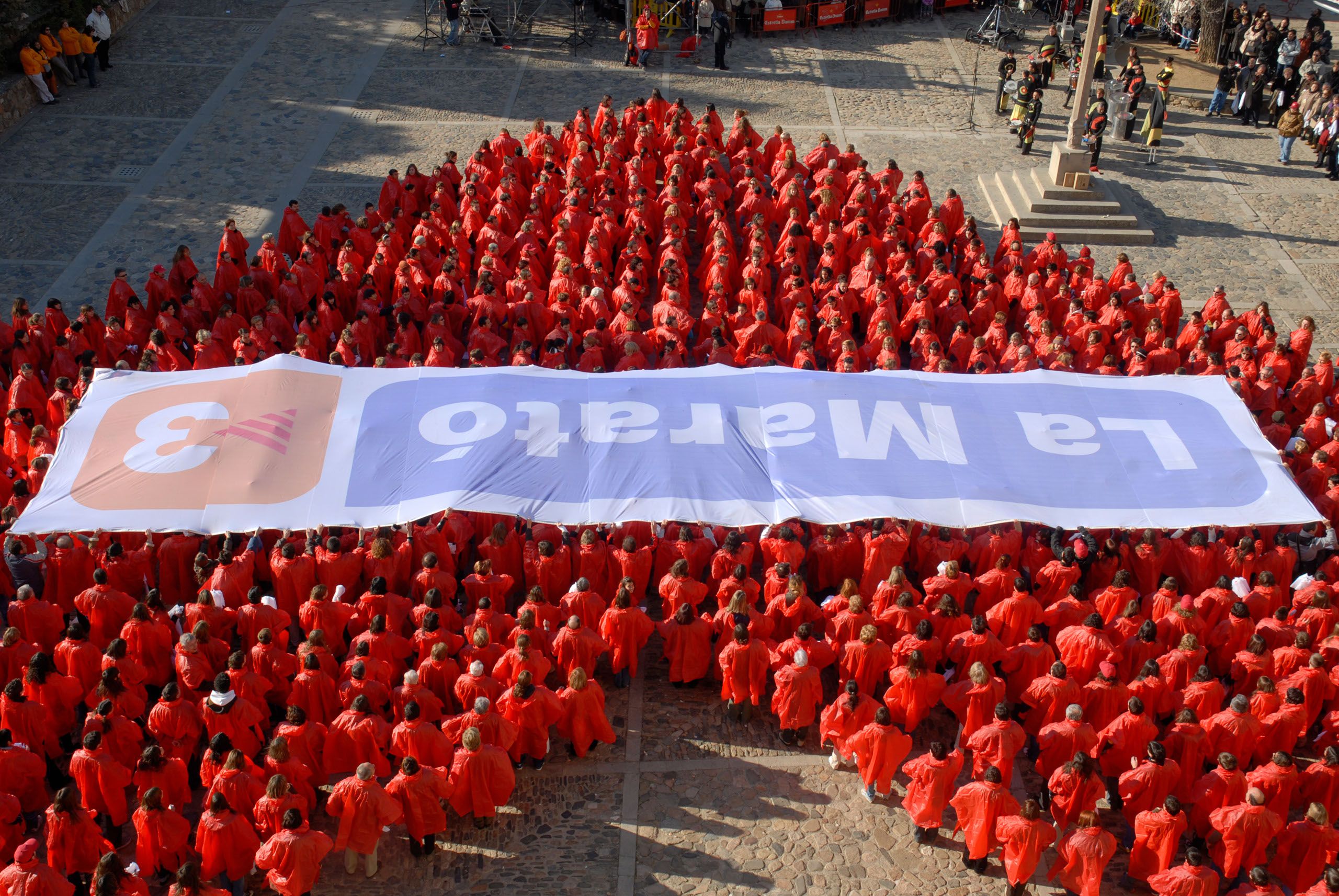 Acció de divulgació de La Marató 2022. FOTO: La Marató