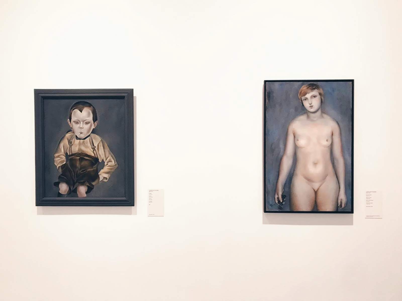 A la dreta, el quadre 'Femme avec raisin' de Josep de Togores exposat al Museu Picasso. FOTO: Cedida