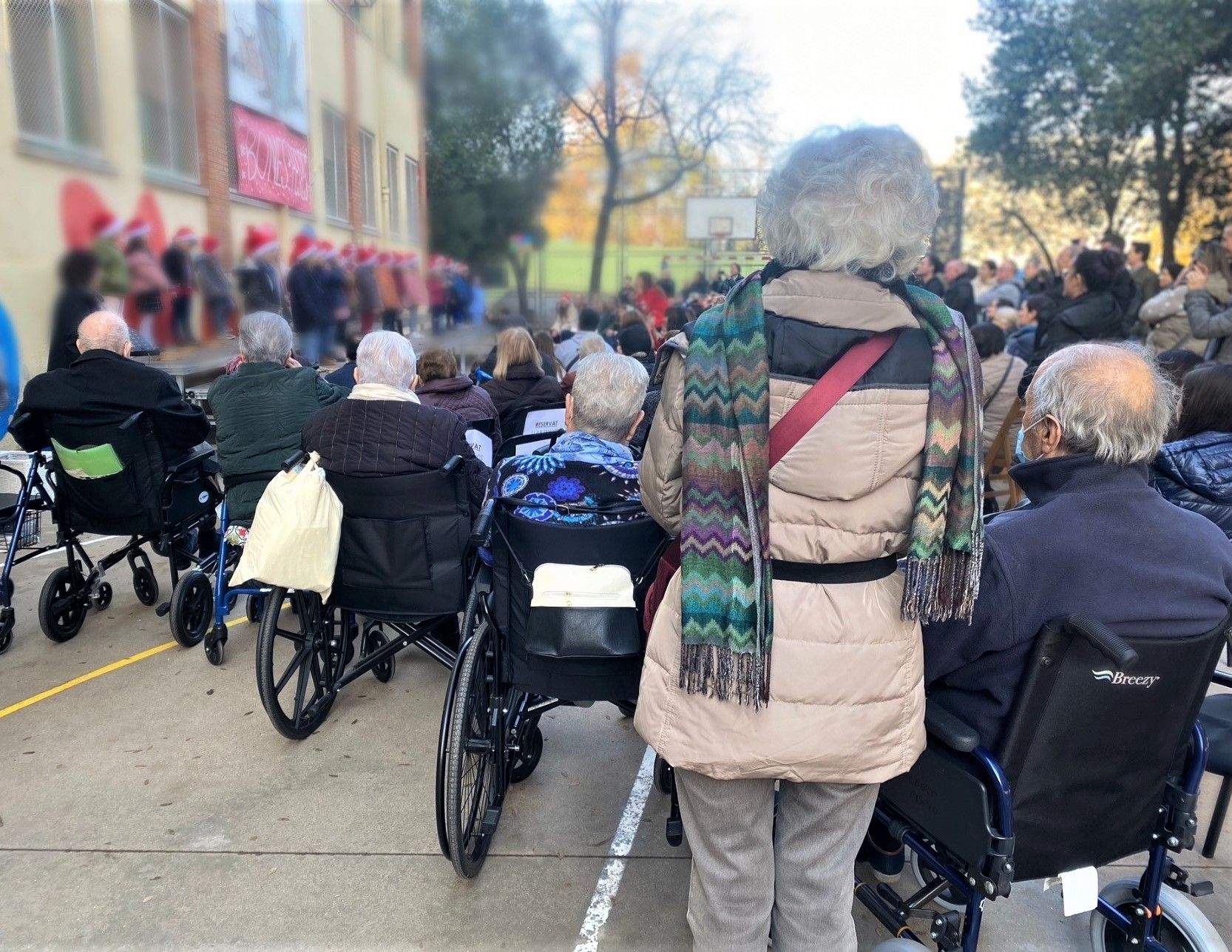 Un moment del concert a l'escola FEDAC. FOTO: Cedida