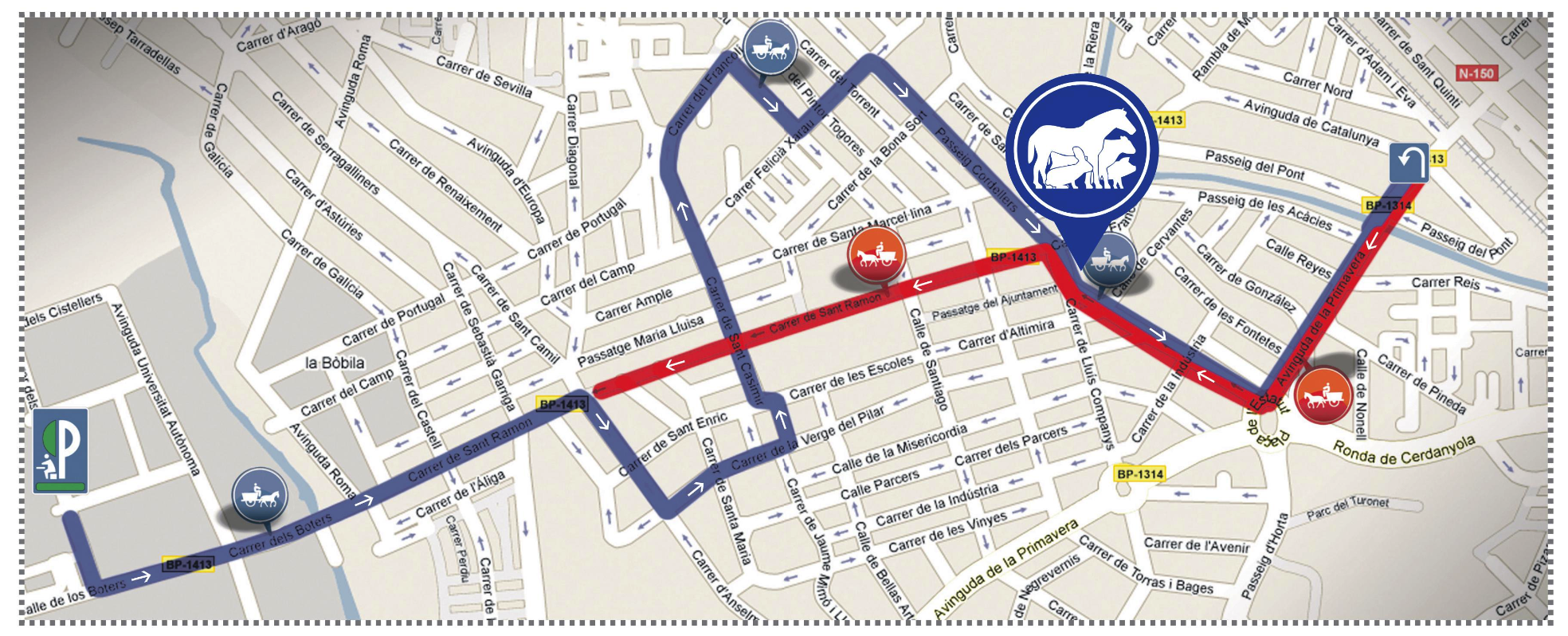 Mapa de la passada dels Tres Tombs d'aquest 2023. Mapa de la passada dels Tres Tombs d'aquest 2023.