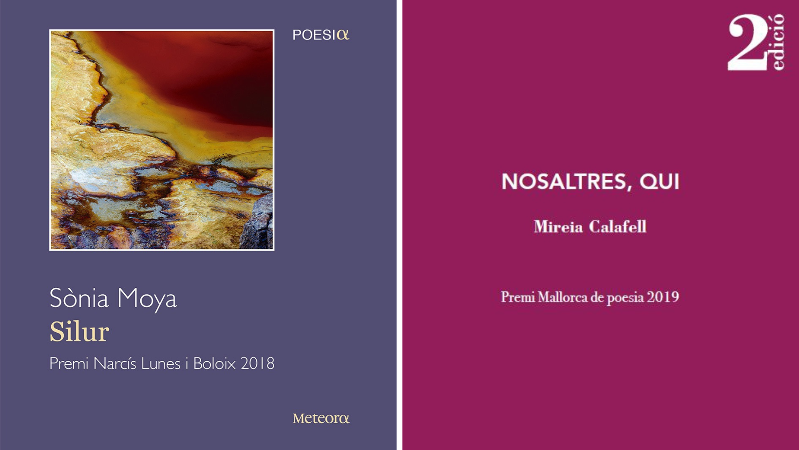 Portada dels llibres de Sonia Moya i Mireia Calafell.