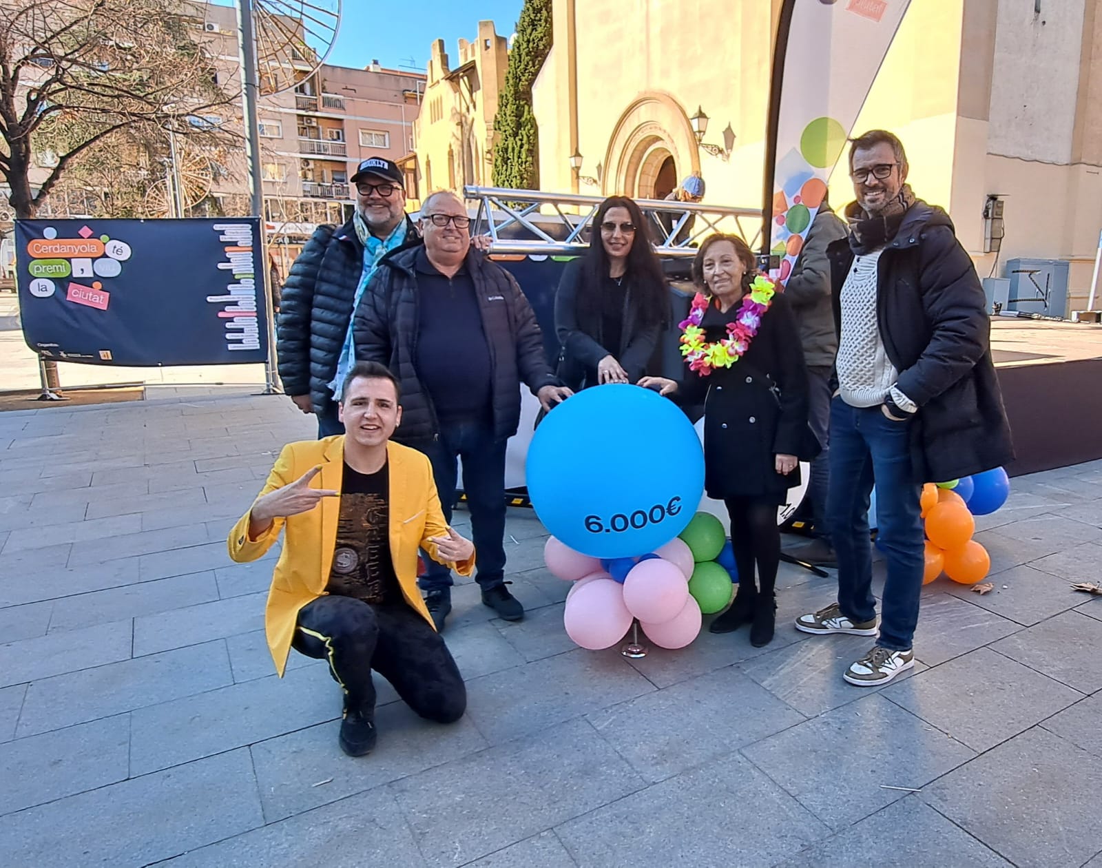 Foto dels tres guanyadors dels premis de 6.000 euros