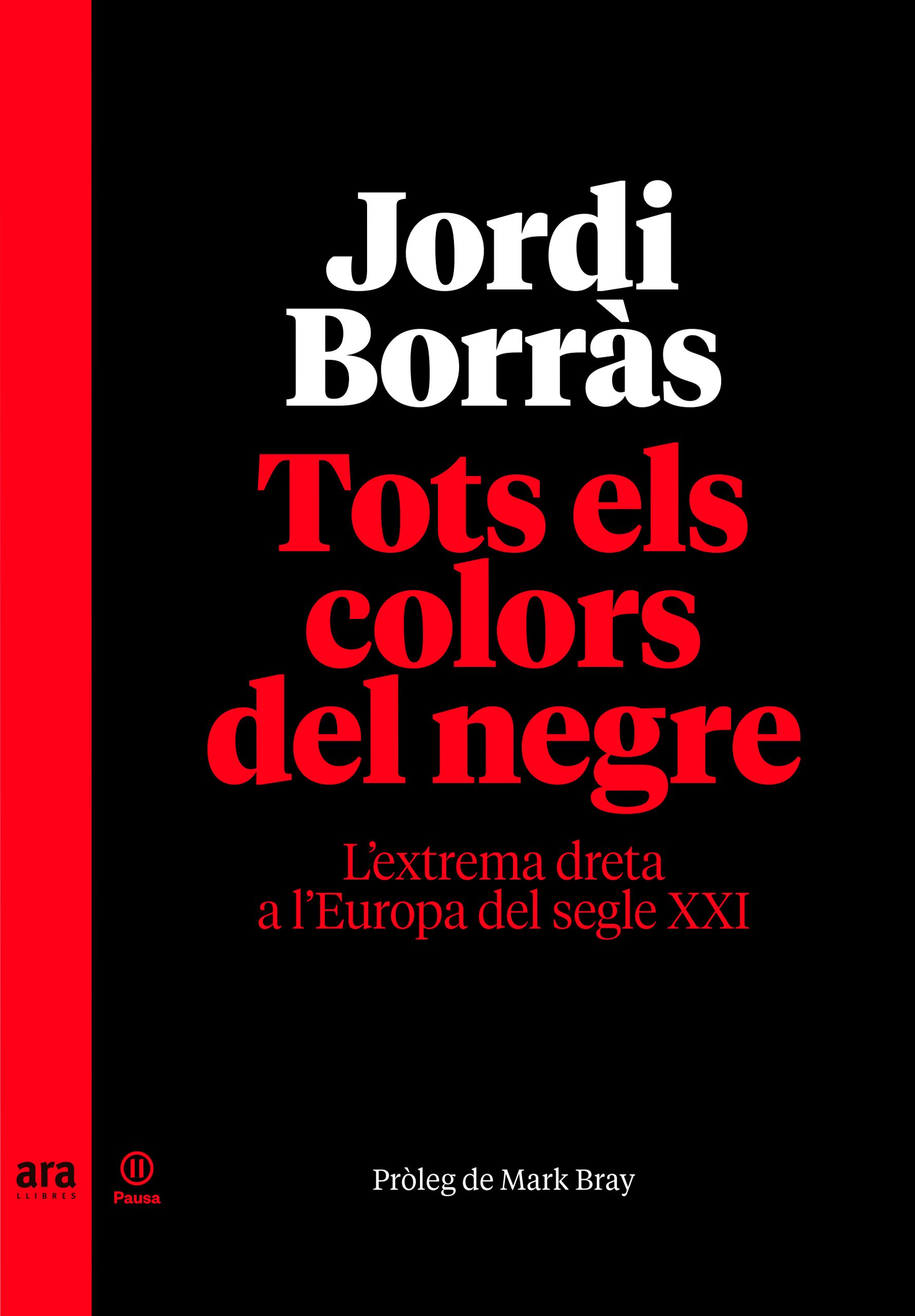 Portada del llibre 'Tots els colors del negre' de Jordi Borràs. Portada del llibre 'Tots els colors del negre' de Jordi Borràs.