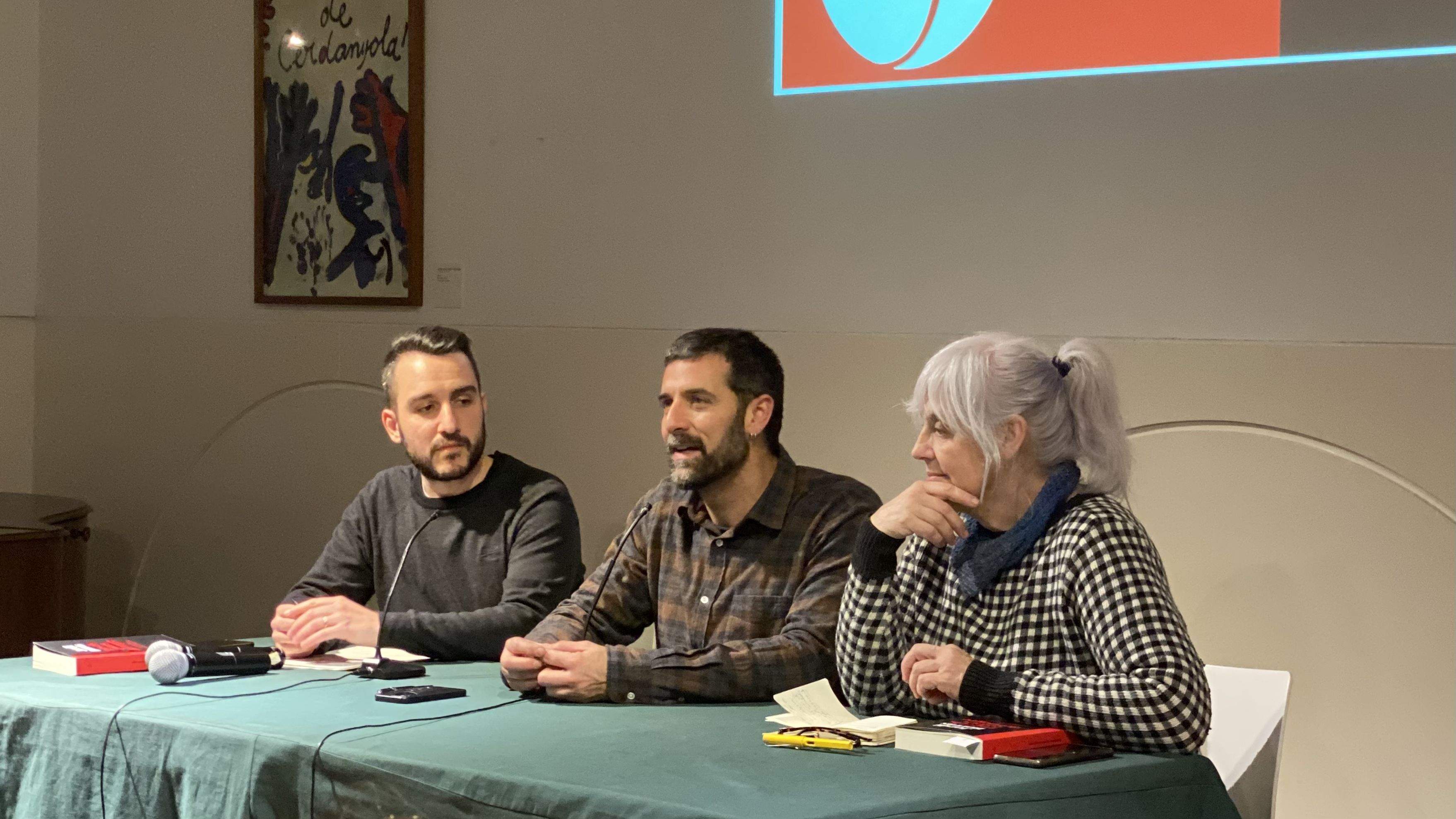 Ivan González, Jordi Borràs i Dolors Sabater a la sala d'actes del MAC. FOTO: Mónica GM
