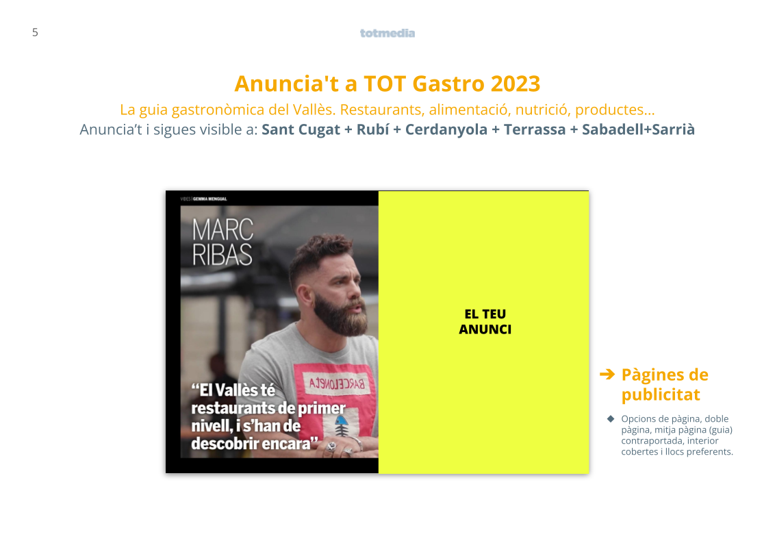 TOT Gastro Presentació 2023 4 TOT Gastro Presentació 2023 4