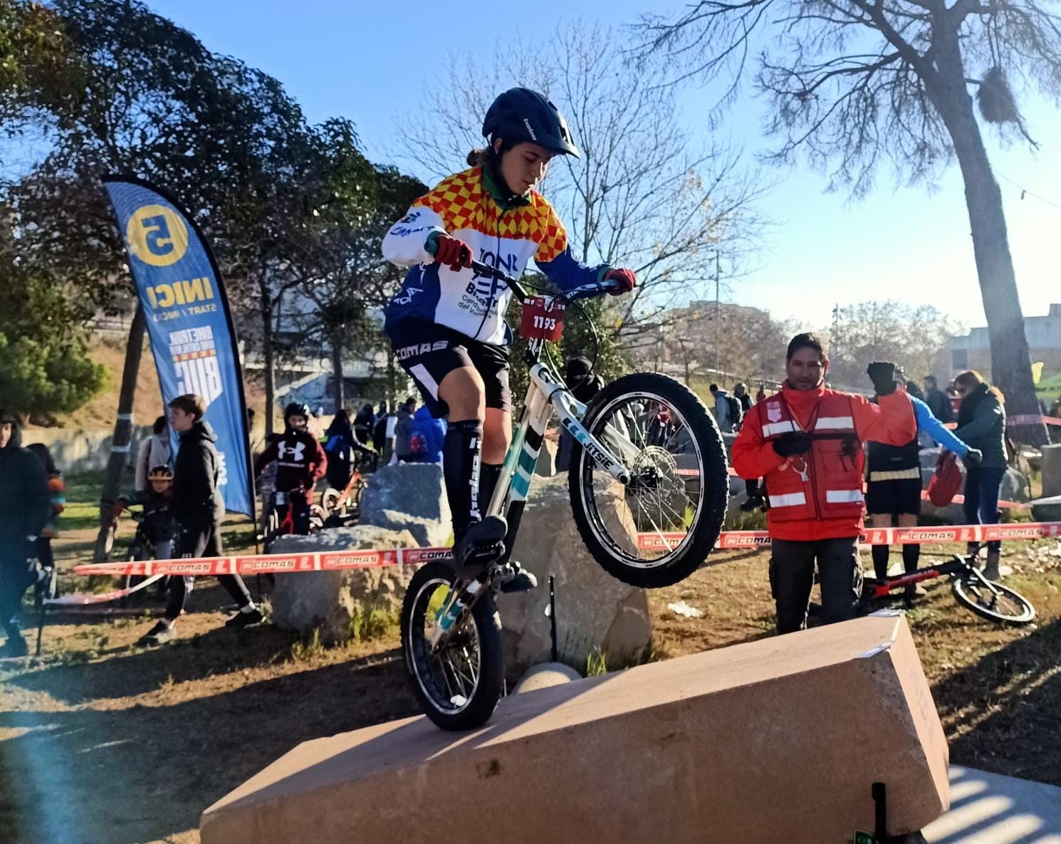 Júlia Mallen, campiona de Catalunya i Espanya de Trial Bike. Foto: Biketrial Cerdanyola