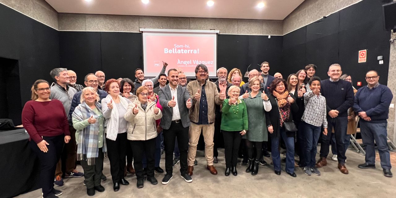 Tots els representants i simpatitzants del Partit Socialista reunits el divendres 3 de febrer al centre cívic bellaterrenc. FOTO: Laia TR