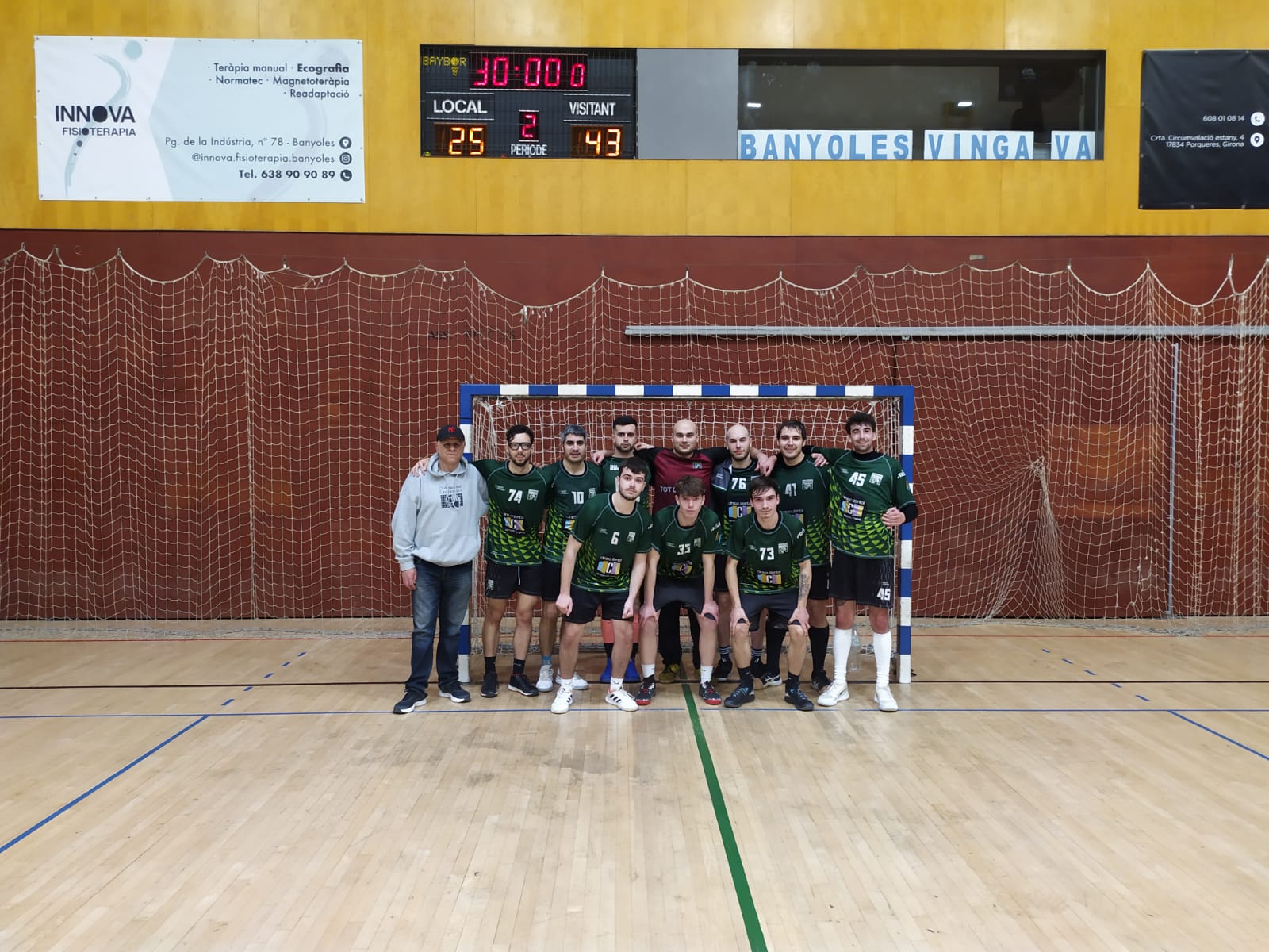 L'equip masculí del Cerdanyola Implanty Club Handbol. FOTO: Cedida