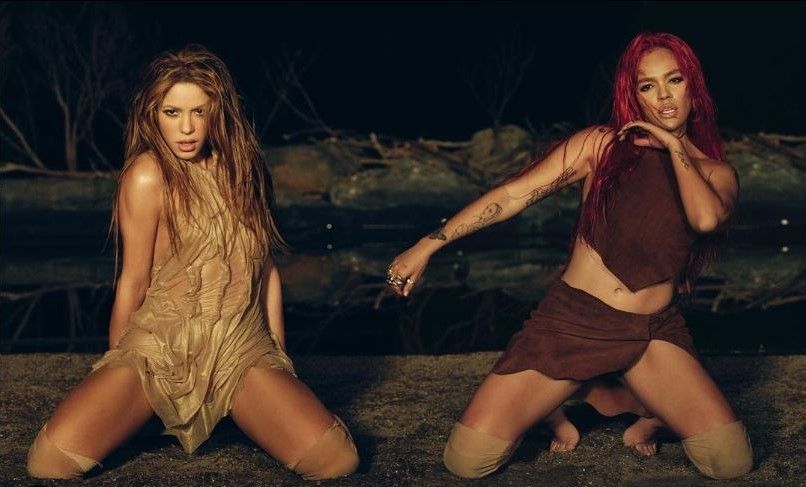 Shakira i Karol G al videoclip de 'TQG'. FOTO: Instagram Shakira i Karol G al videoclip de 'TQG'. FOTO: Instagram