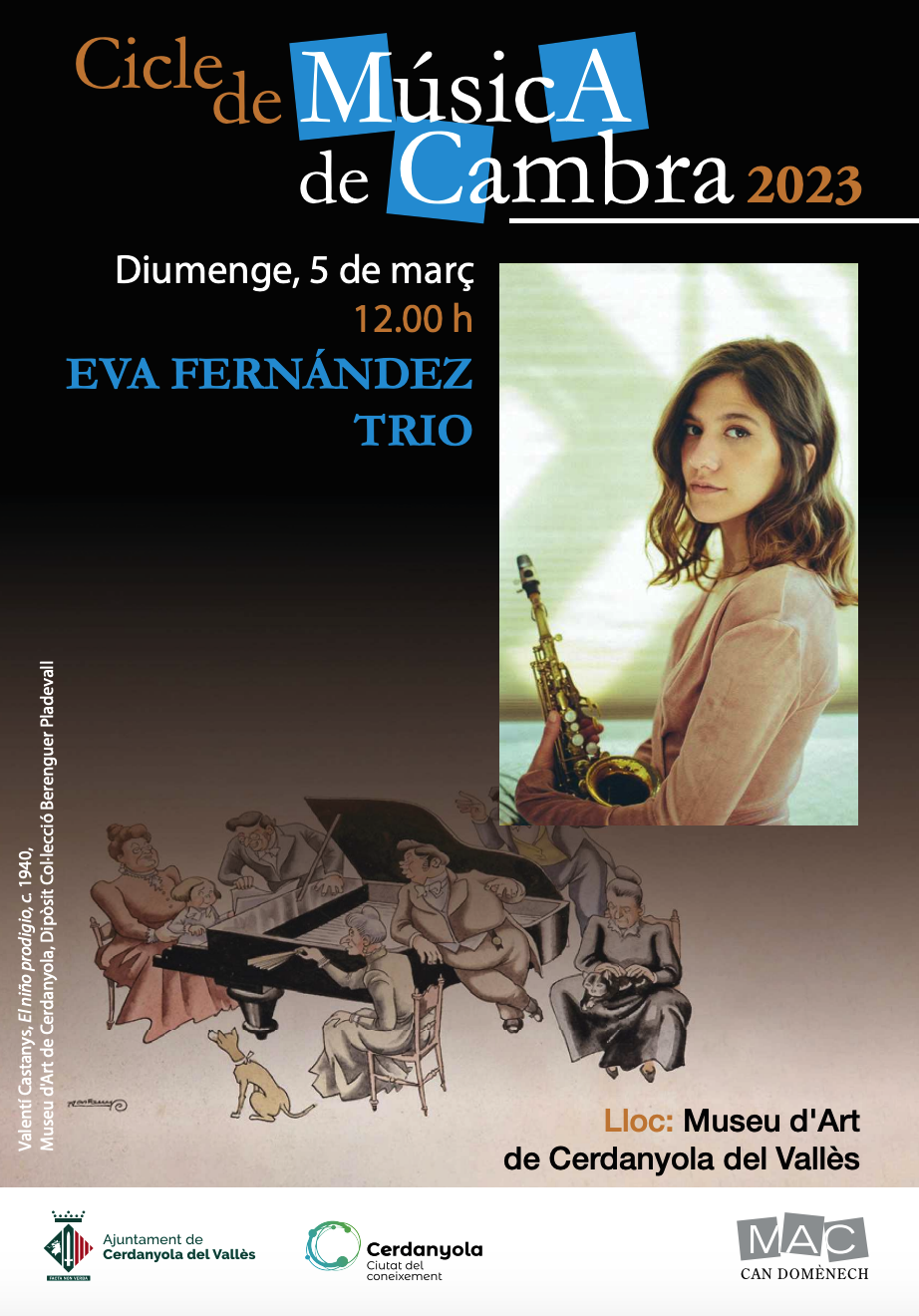 Cartell del Cicle de Música de Cambra. Cartell del Cicle de Música de Cambra.