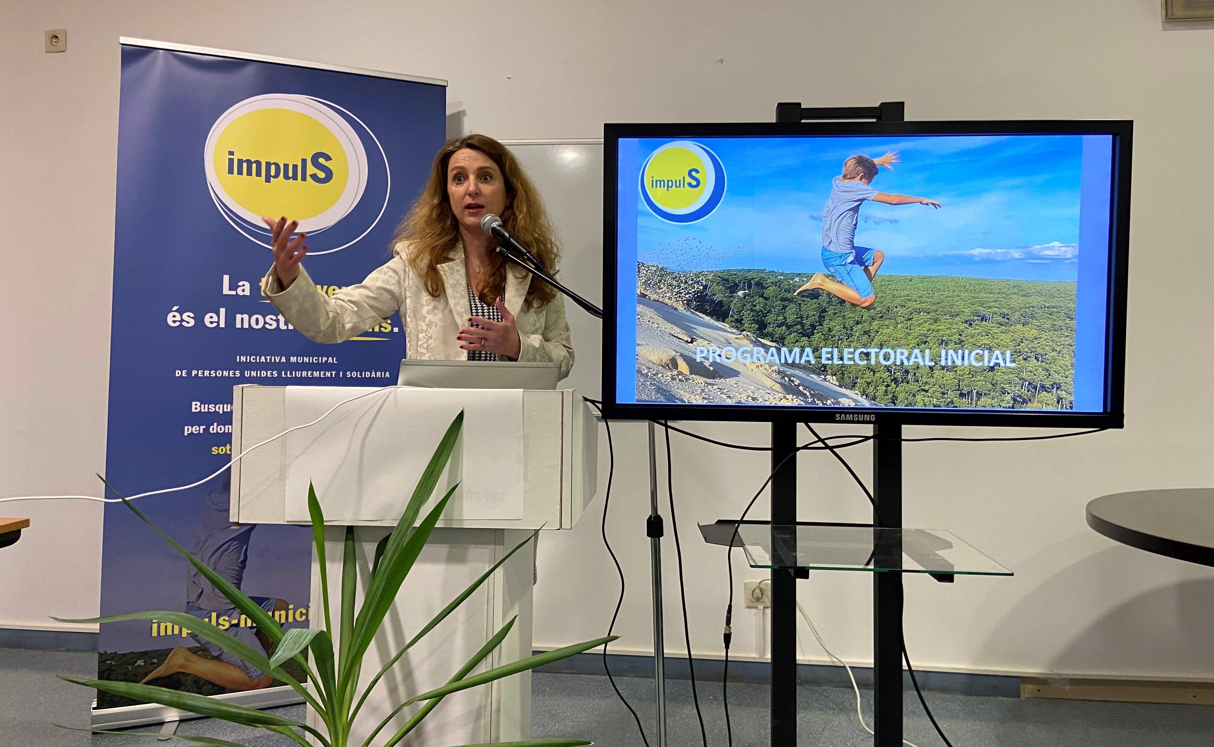 L'alcaldable Elisenda de Clascà en la presentació del programa d'Impuls. FOTO: Nora MO