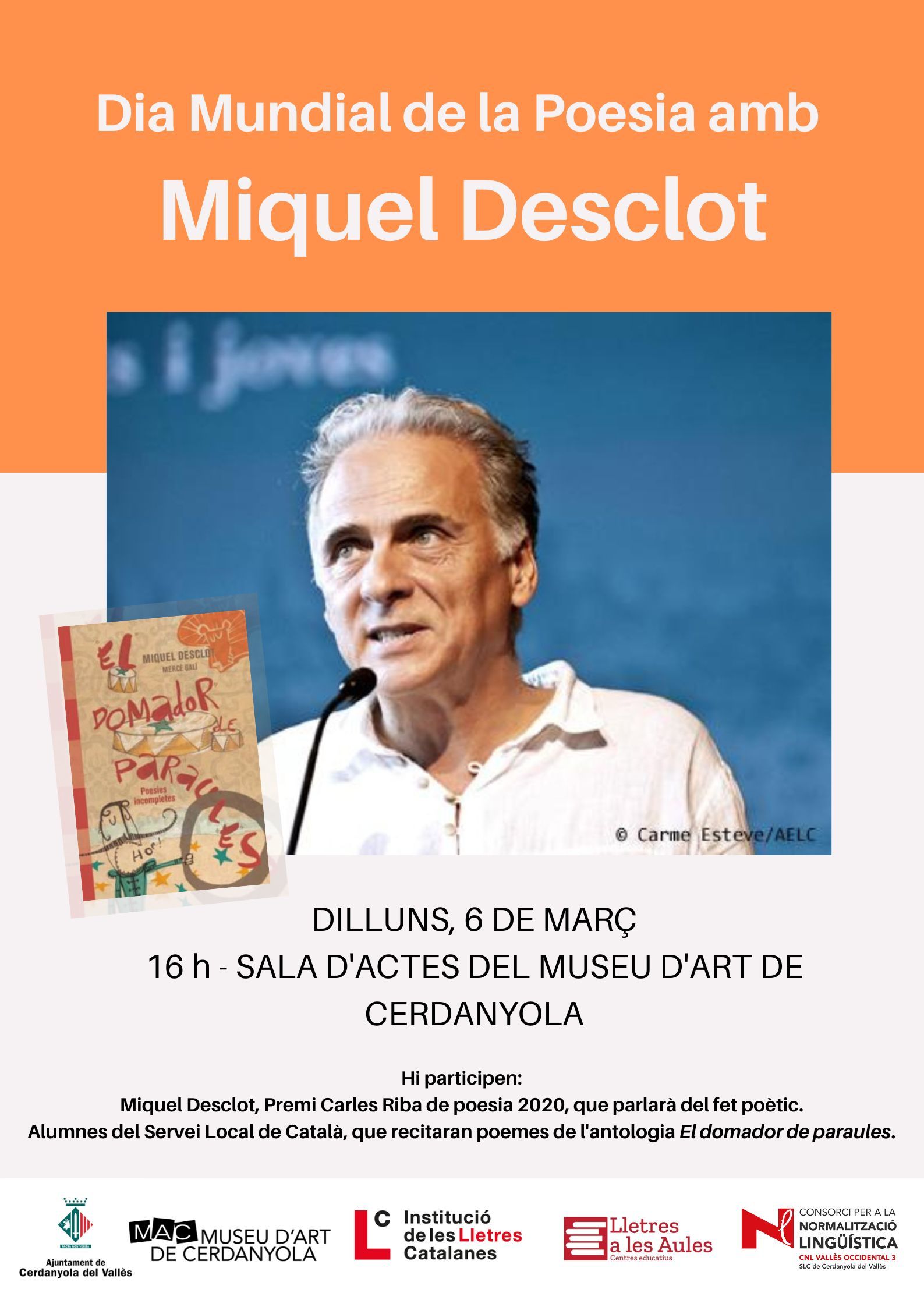 El poeta Miquel Desclot visita Cerdanyola. El poeta Miquel Desclot visita Cerdanyola.