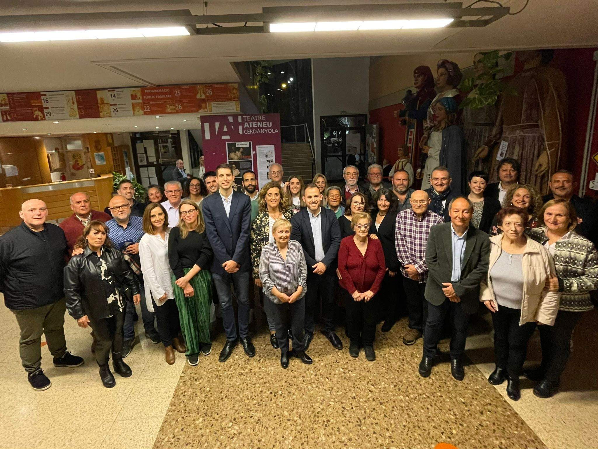 Candidatura del PSC per a les eleccions municipals de 2023. FOTO: Cedida