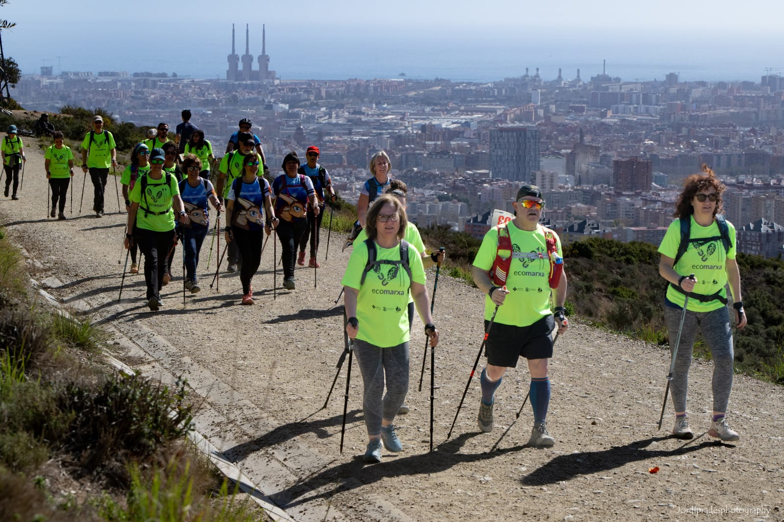 Participants de la 7a Ecomarxa de Cerdanyola. FOTO: Cedida