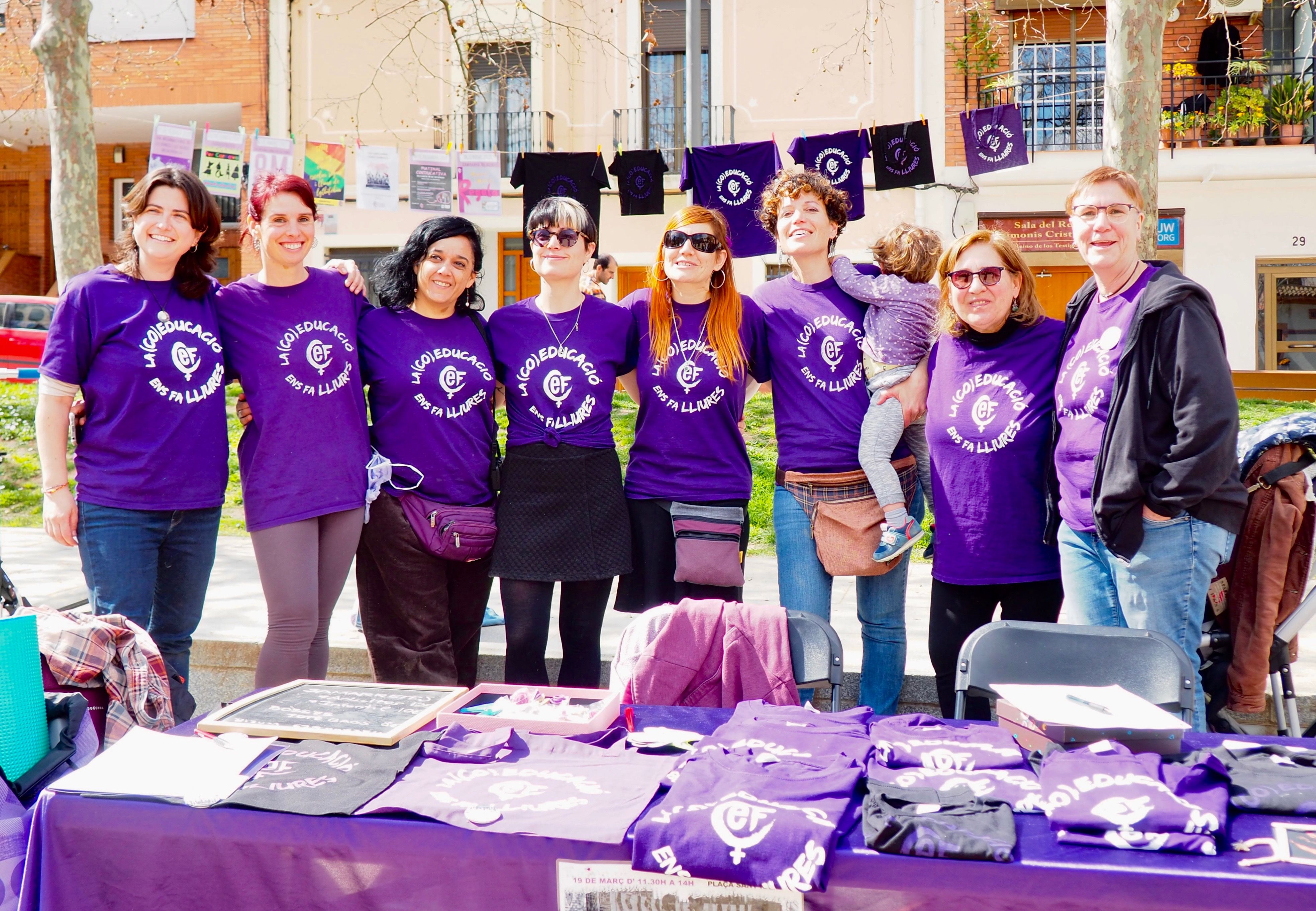 Equip de Cerdanyola Educació Feminista. FOTO: Mónica GM