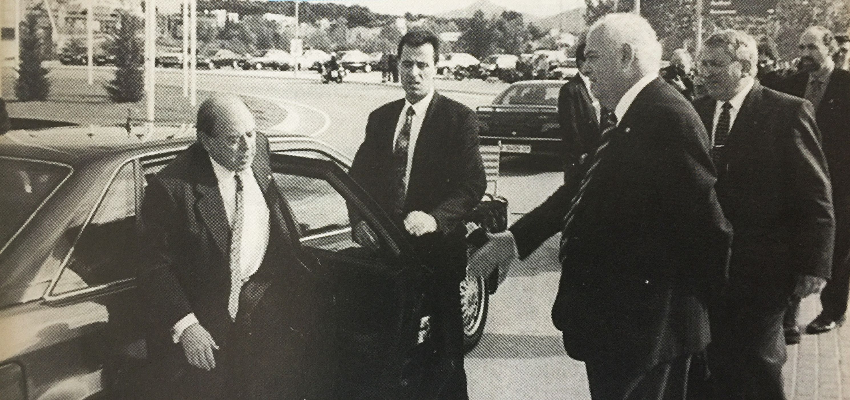 Jordi Pujol arribant al Parc Tecnològic del Vallès. FOTO: Arxiu del TOT (1995)