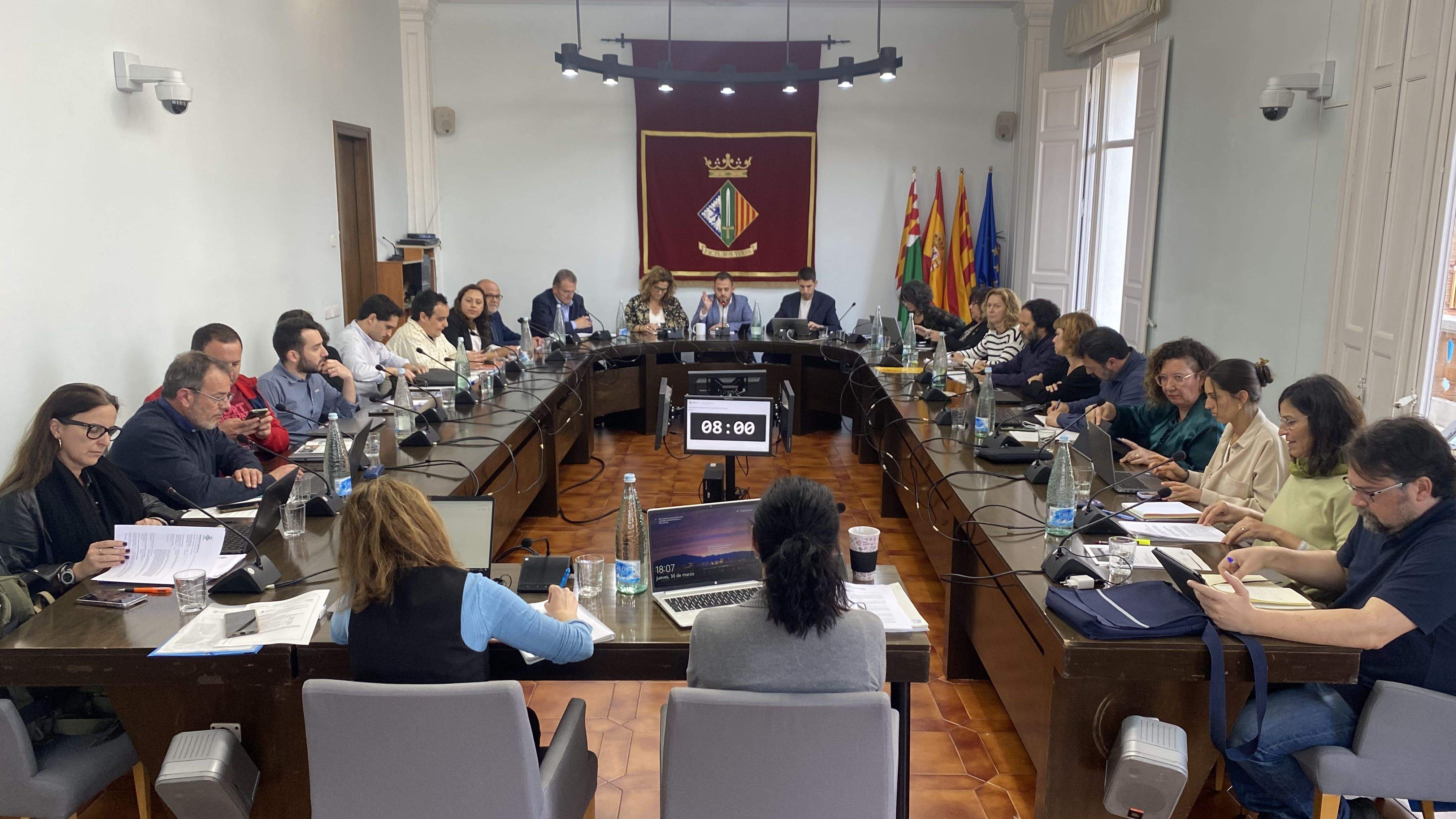 Ple municipal del 30 de març de 2023. FOTO: Mónica GM