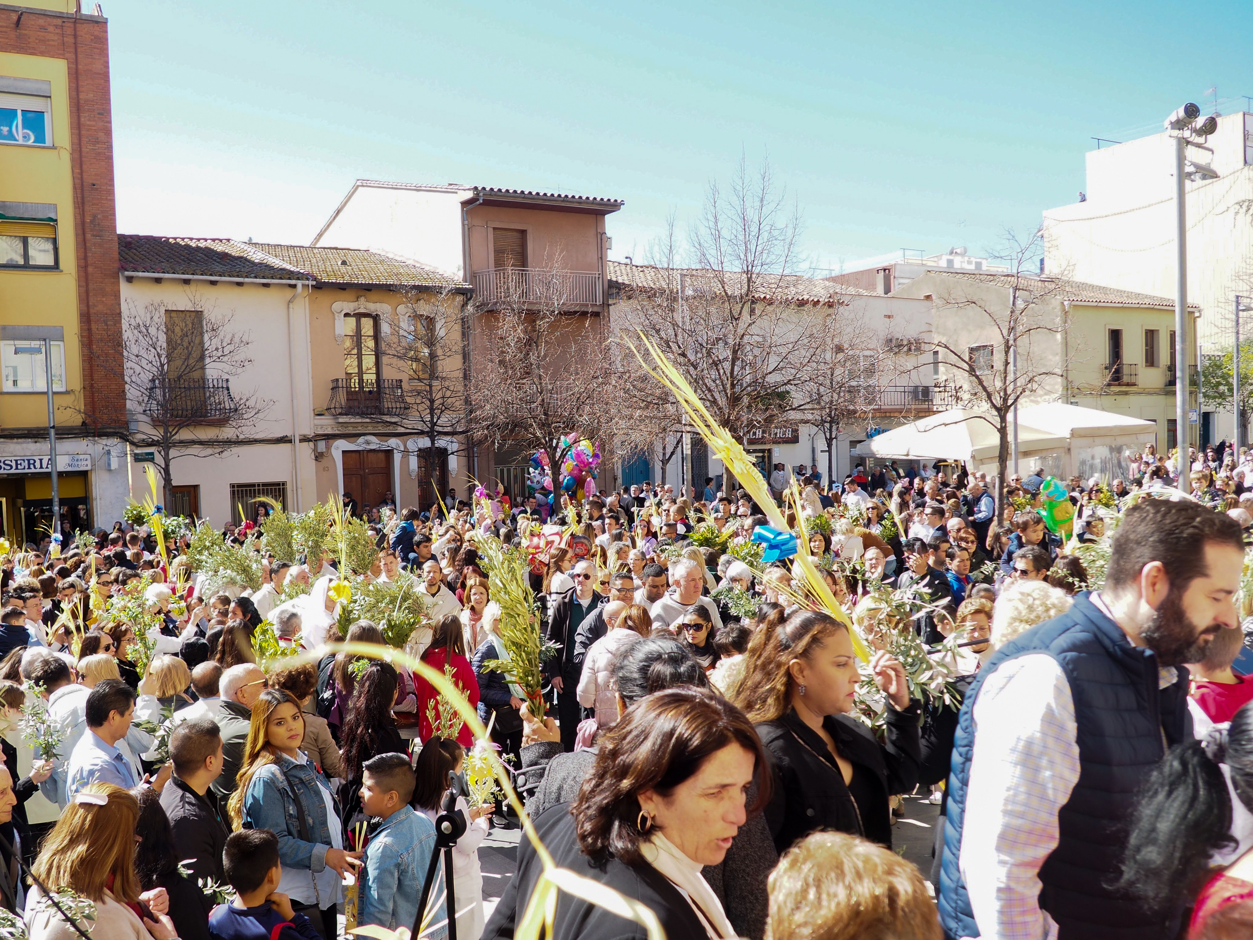 Celebració del Diumenge de Rams d'aquest 2023 a Cerdanyola. 