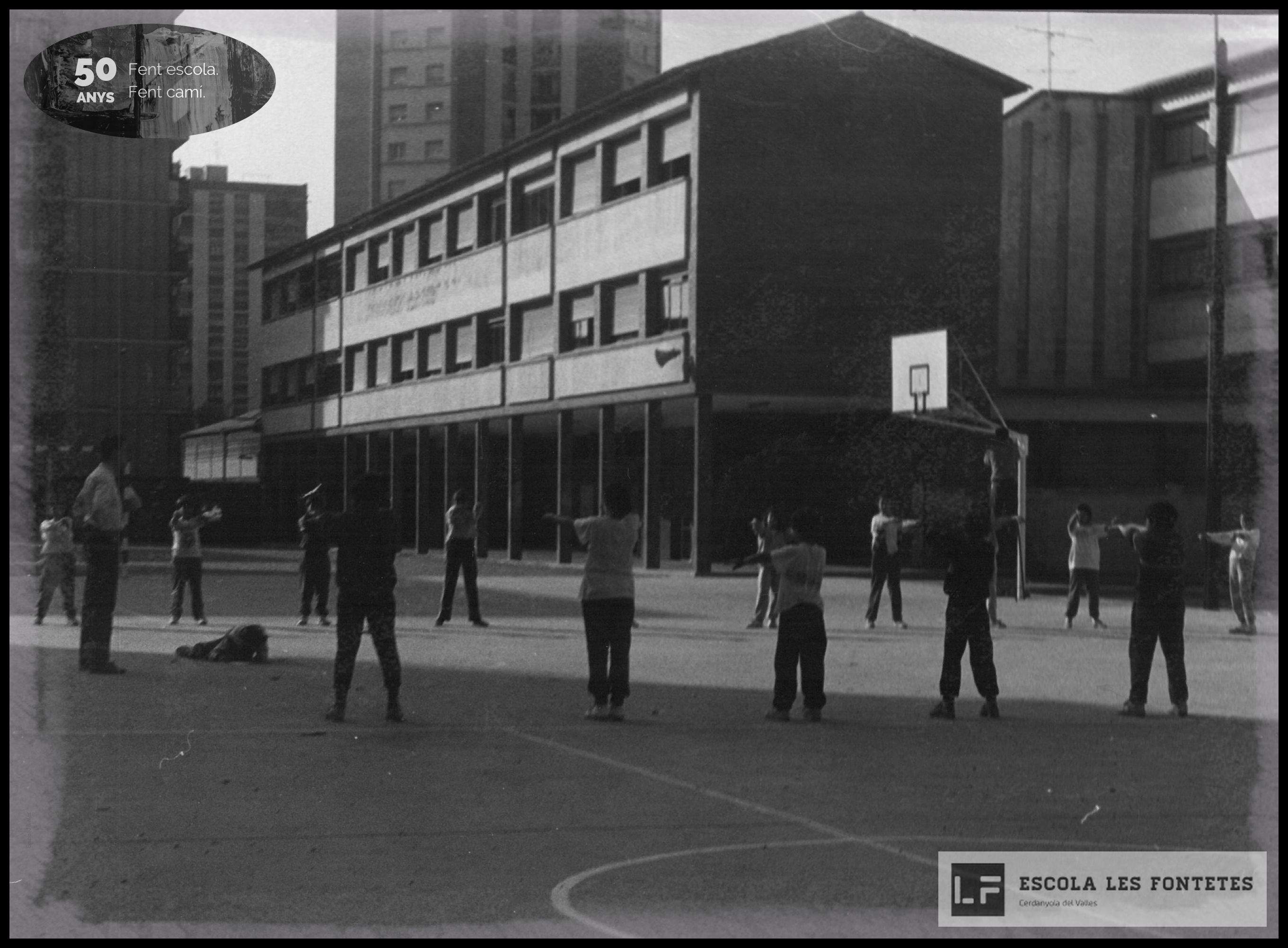 L'Escola Les Fontetes als anys 70. FOTO: Arxiu Escola Les Fontetes